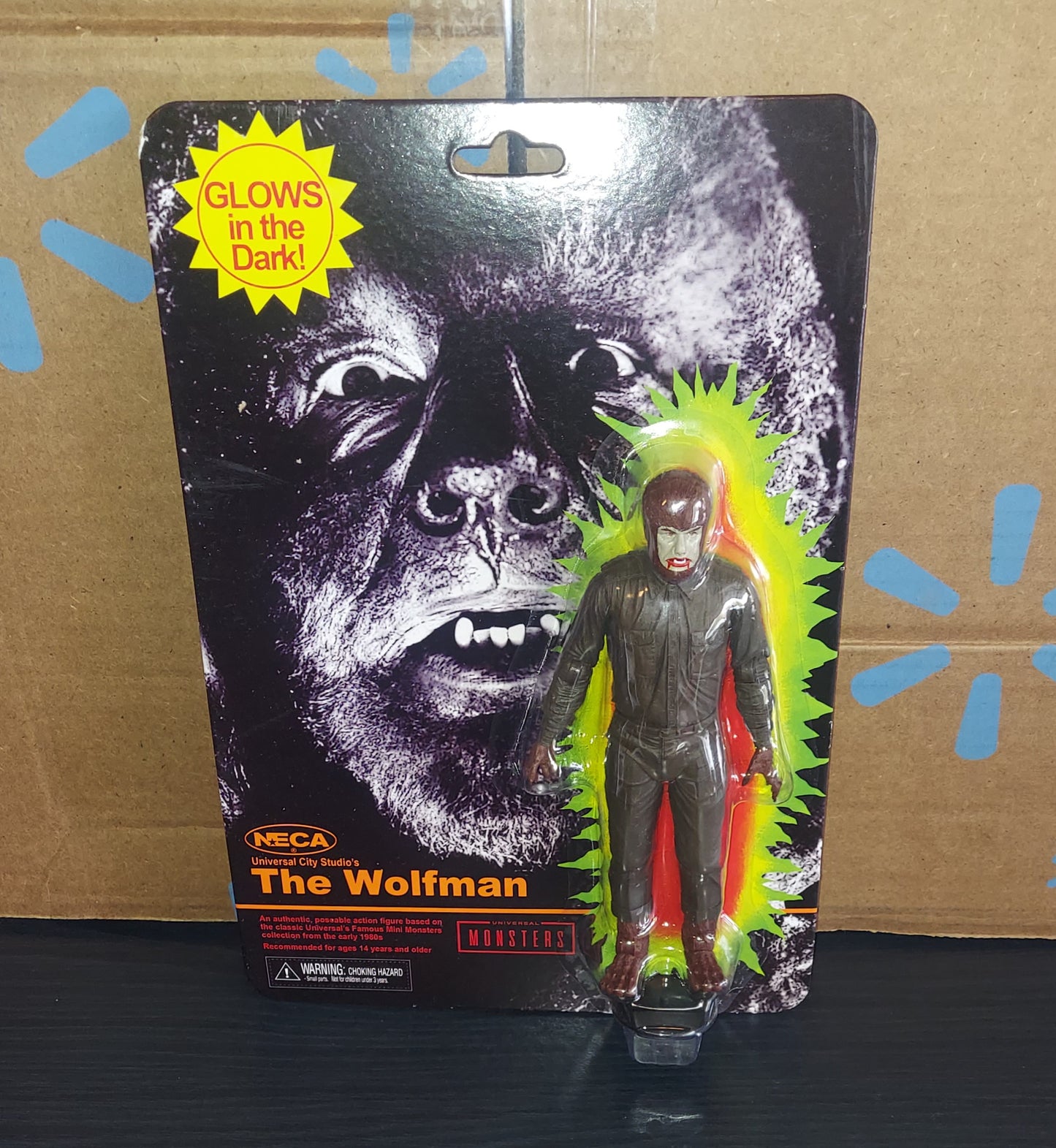 Neca Universal Monsters Wolfman Glow In The Dark Poseable Action Figure