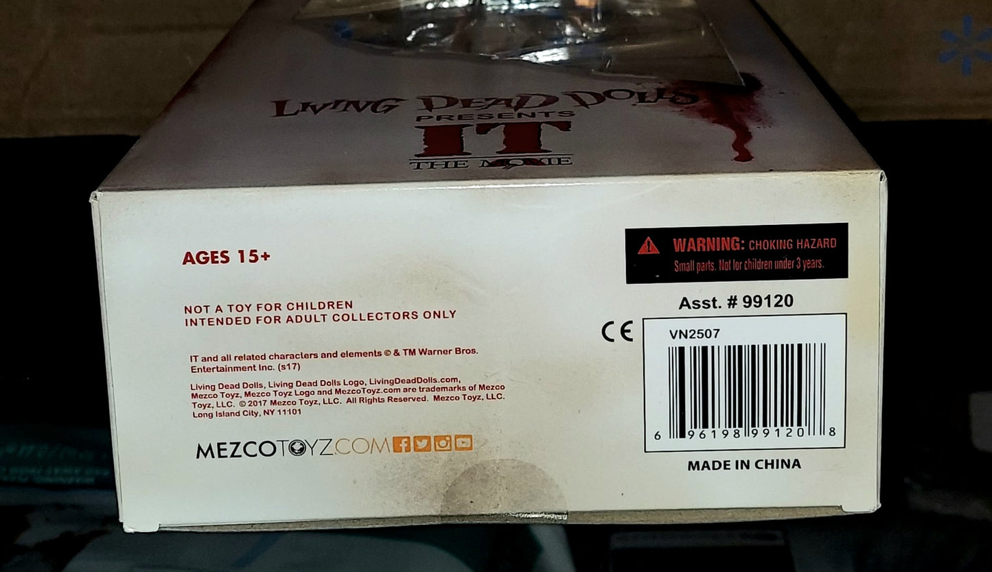Mezco Living Dead Dolls IT Original Pennywise The Clown Figure
