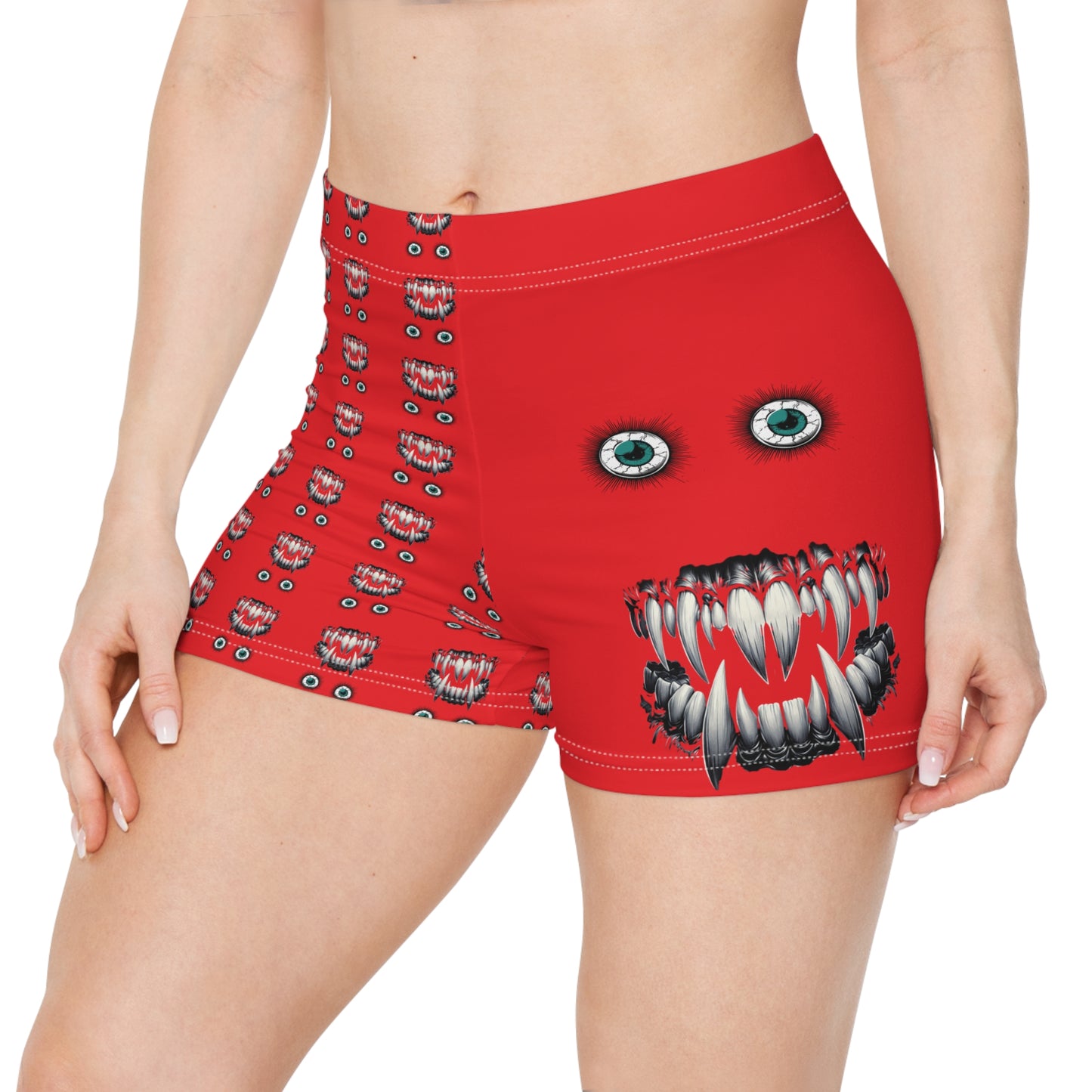 Eerie Eyes Monster Women's Shorts