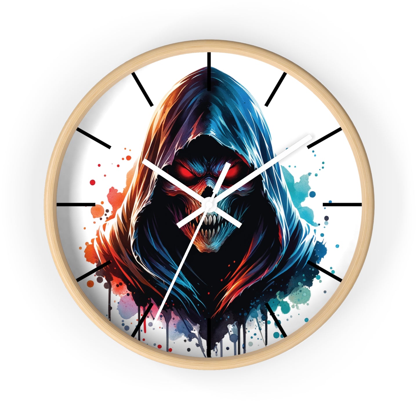 Gothic Skull Wall Clock