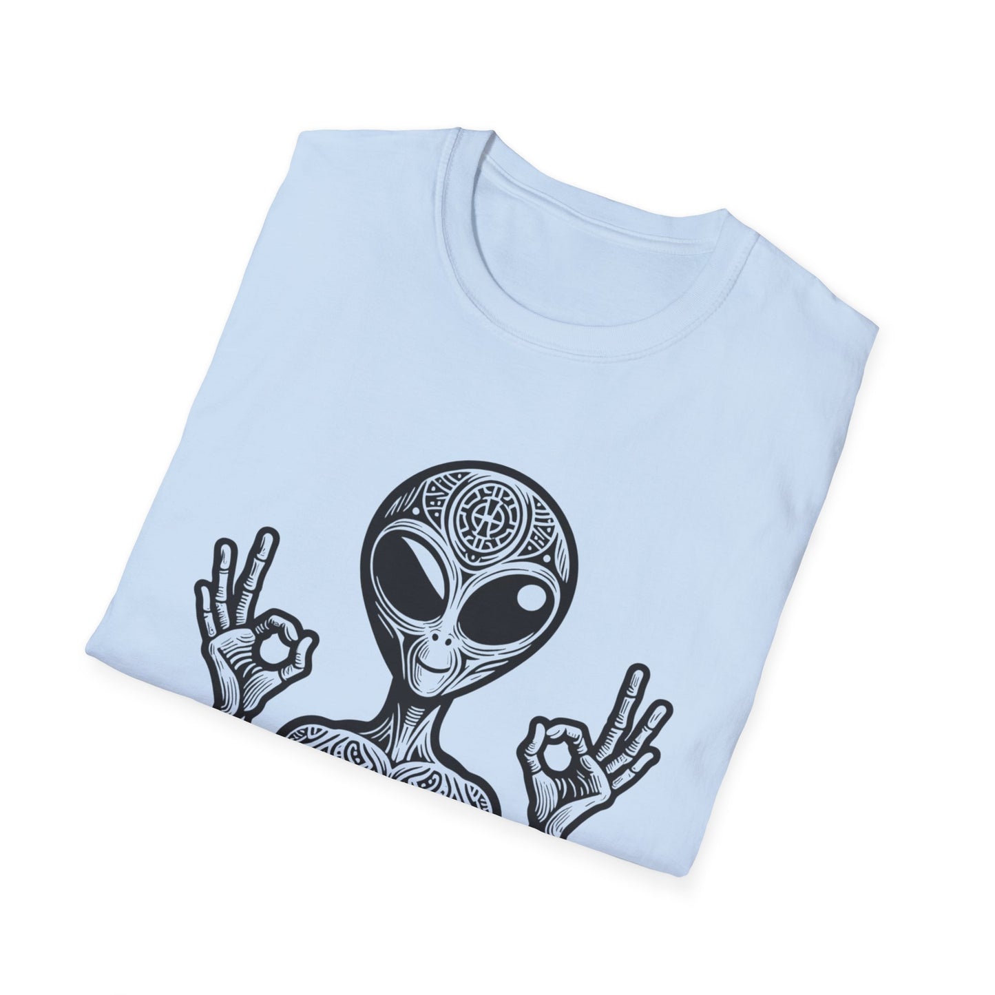 Alien Peace Softstyle T-Shirt - Good Vibes Graphic Tee