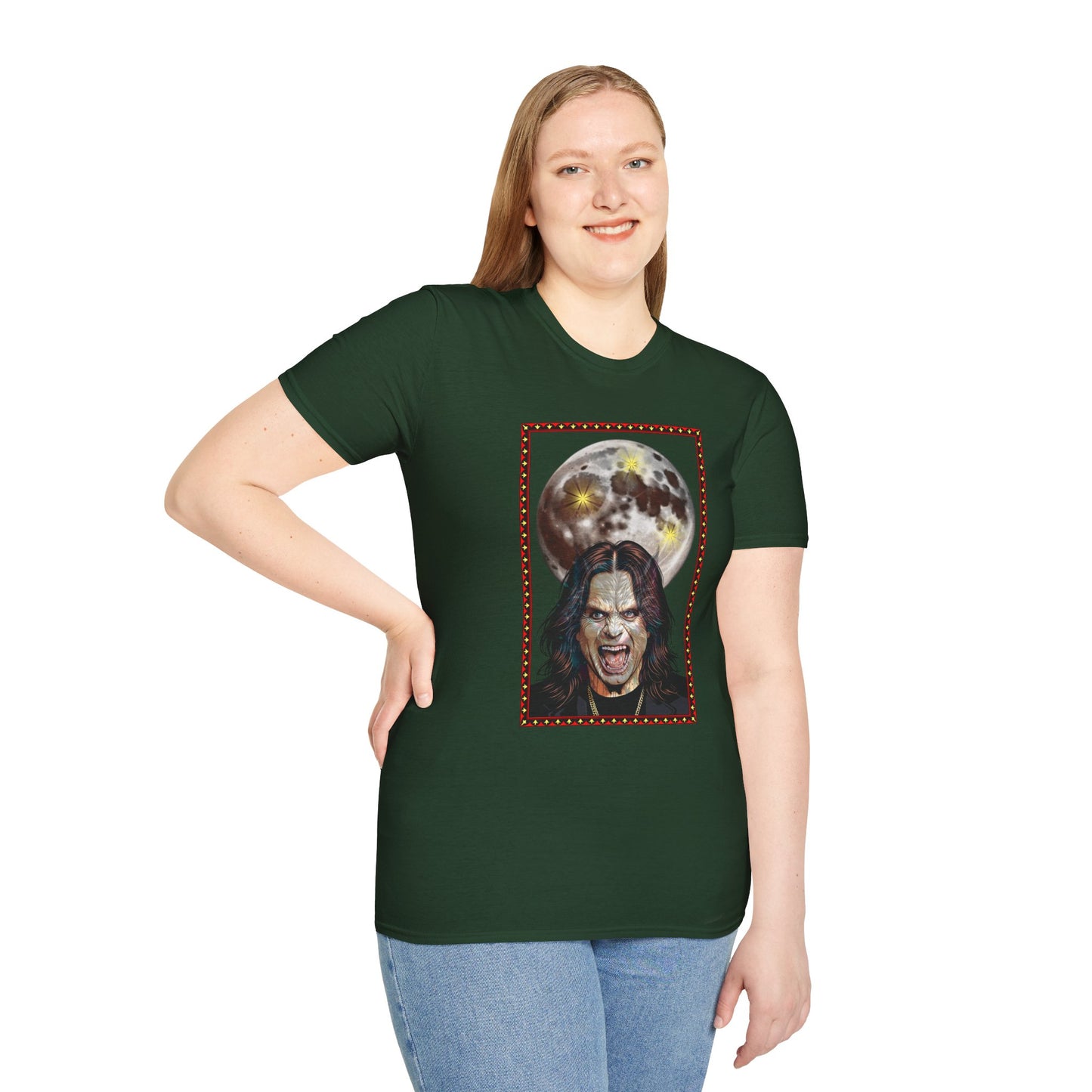 Ozzy Bark At The Moon Unisex T-Shirt - Werewolf Design