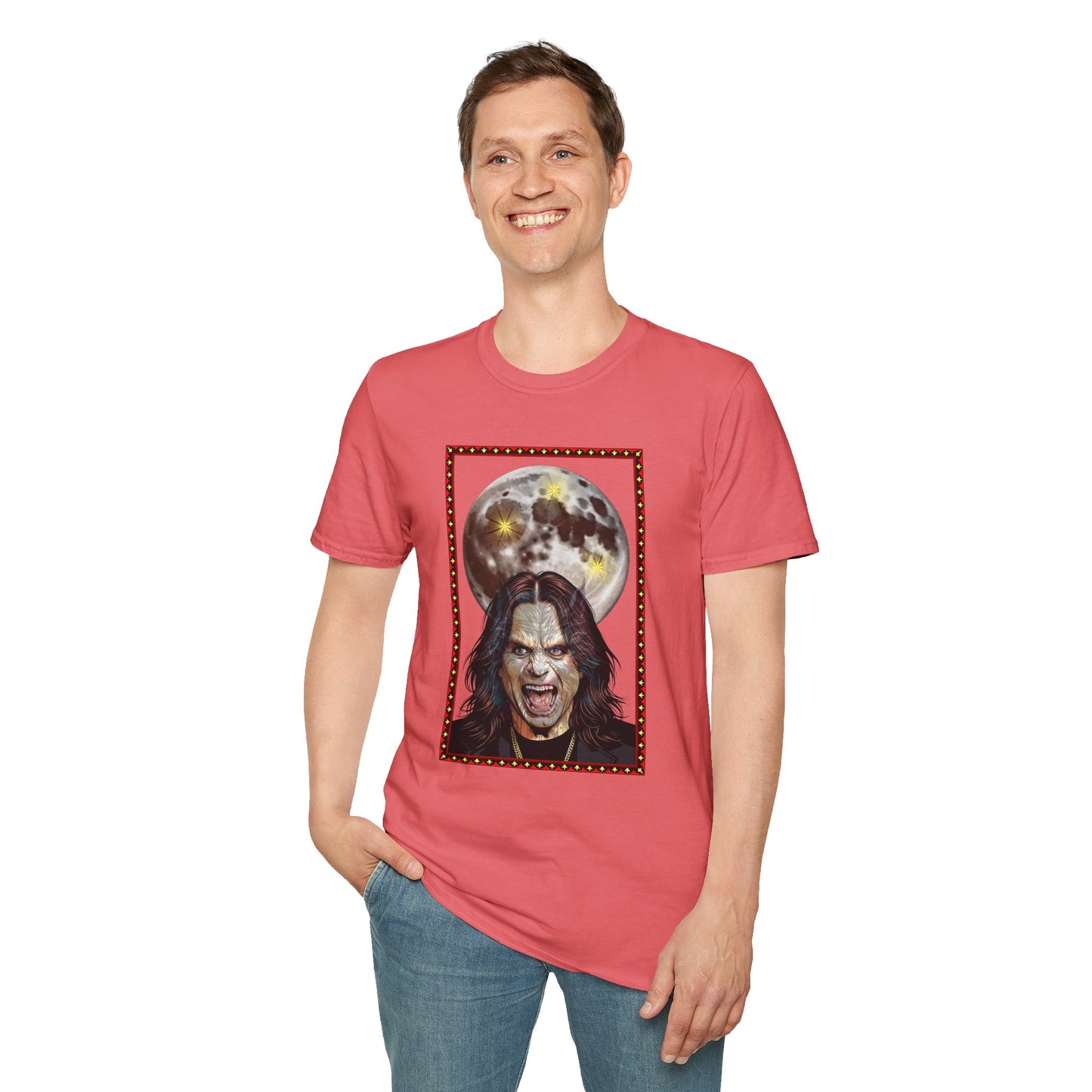 Ozzy Bark At The Moon Unisex T-Shirt - Werewolf Design