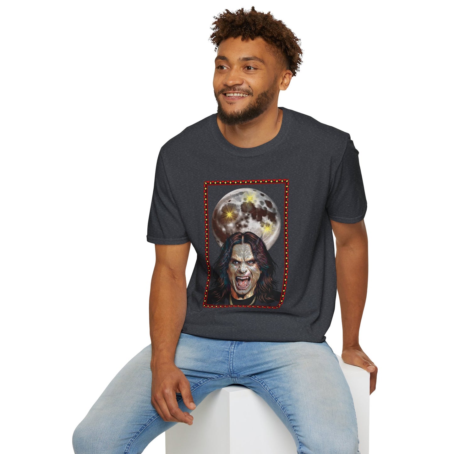 Ozzy Bark At The Moon Unisex T-Shirt - Werewolf Design