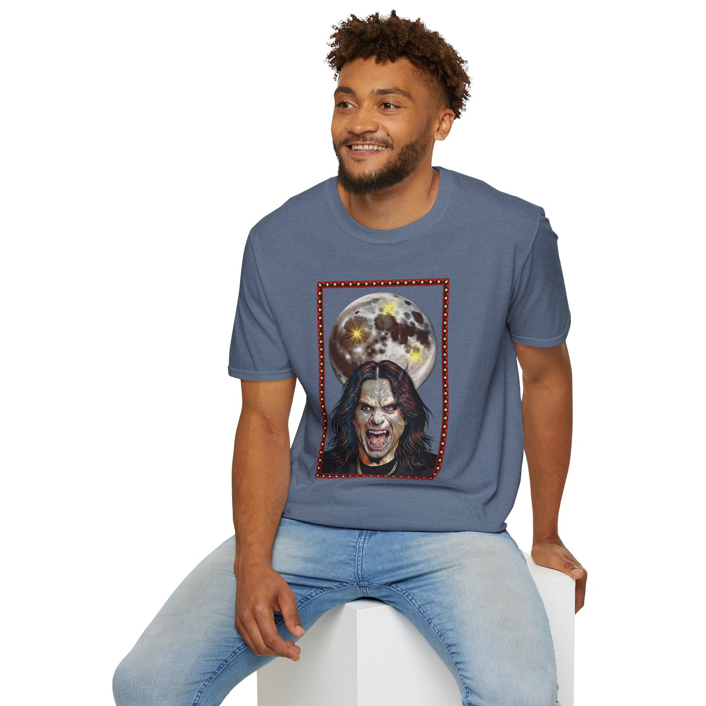 Ozzy Bark At The Moon Unisex T-Shirt - Werewolf Design