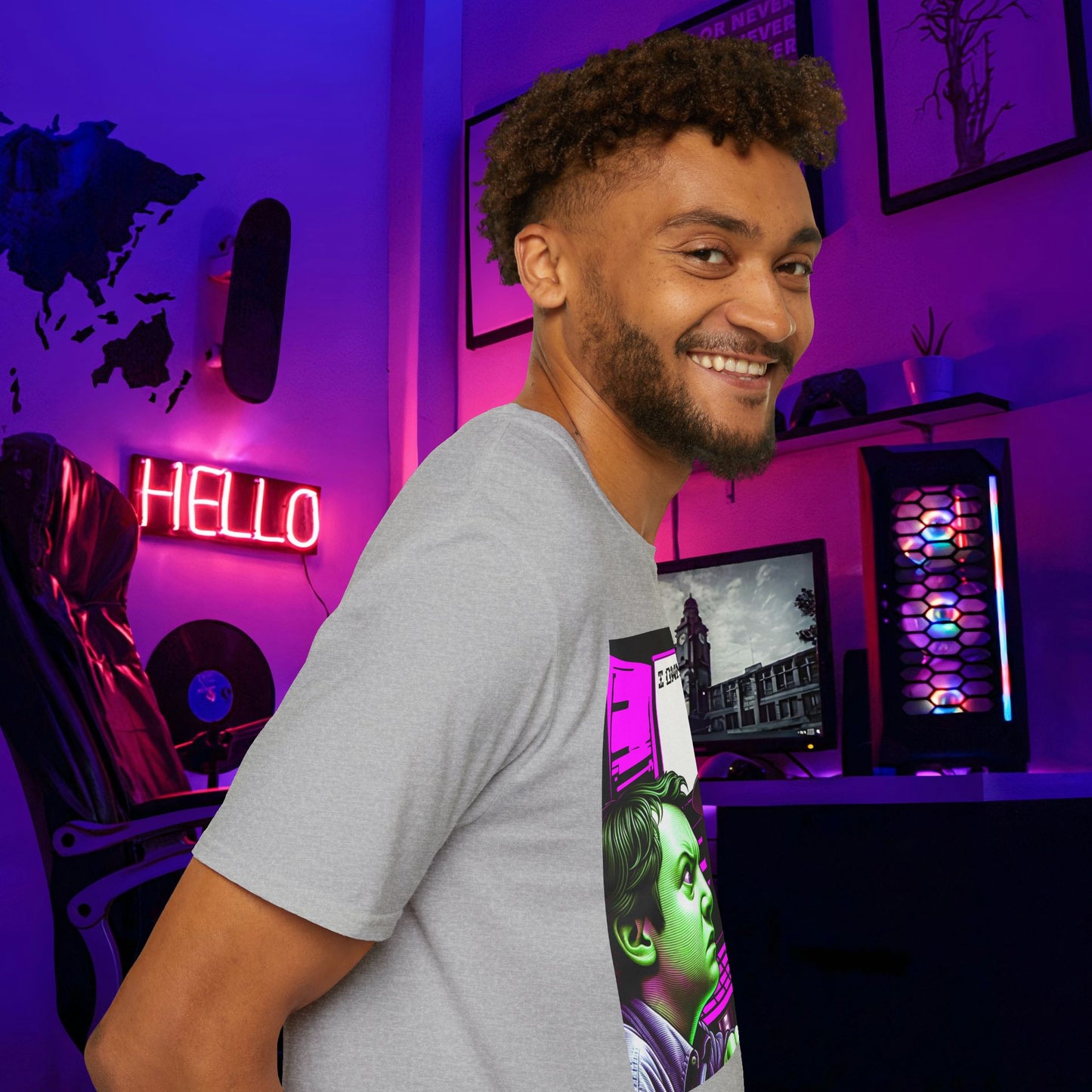 I Own You AI Tech Sarcastic Scary Fun Unisex Softstyle T-Shirt Horror Gamer Shirt