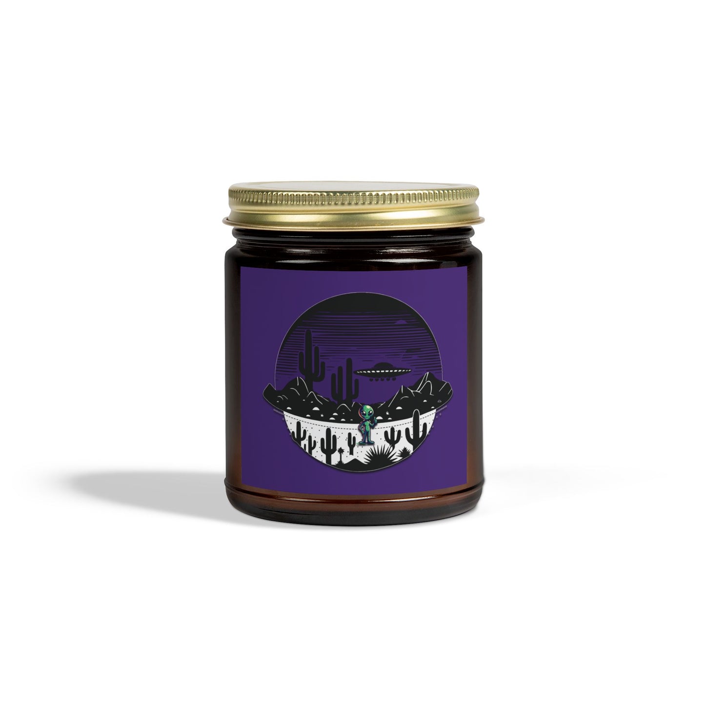 Scented Candle - Alien UFO Peace Sign (4oz, 9oz)