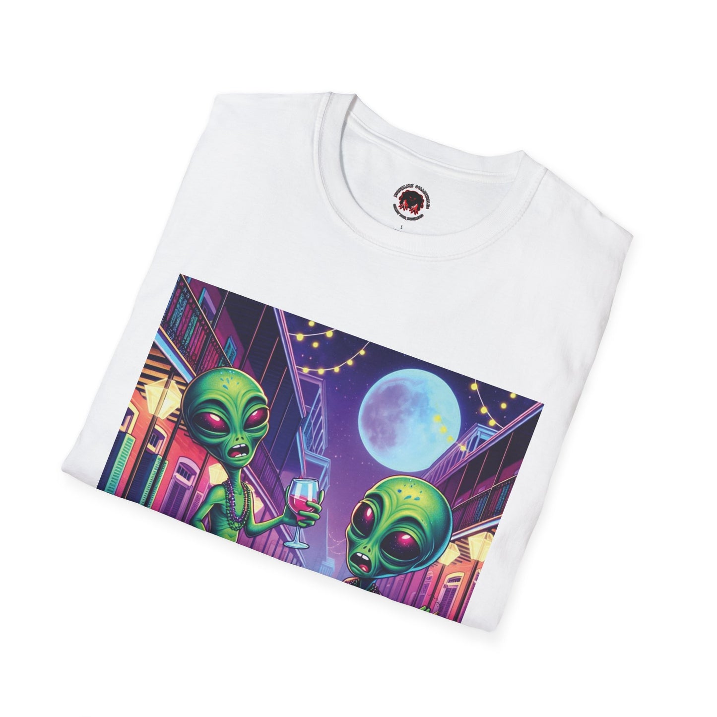 Alien Party Unisex T-Shirt - Party Like It's 2099 Design