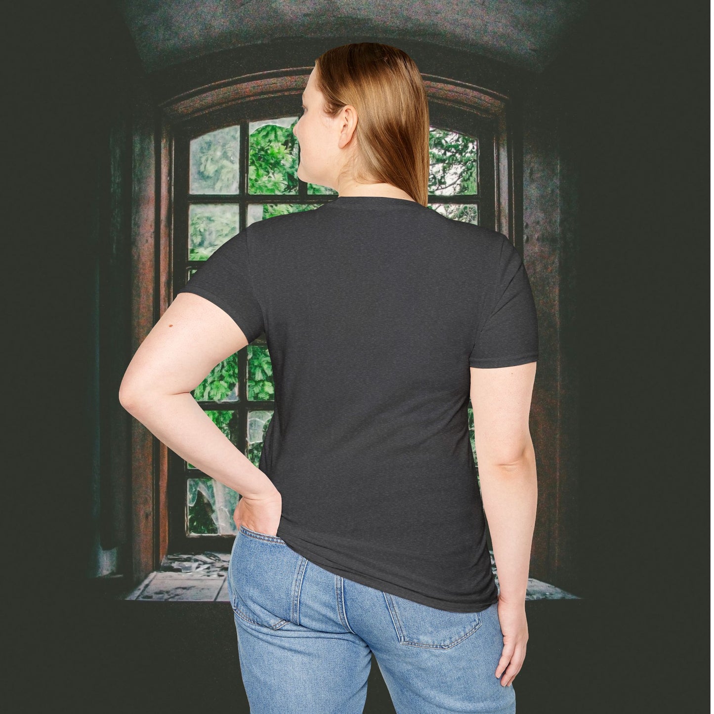 Nobody Cares Run Faster - Michael Running Myers on Halloween Horror Fun with Skulls Shirt - Unisex Softstyle T-Shirt