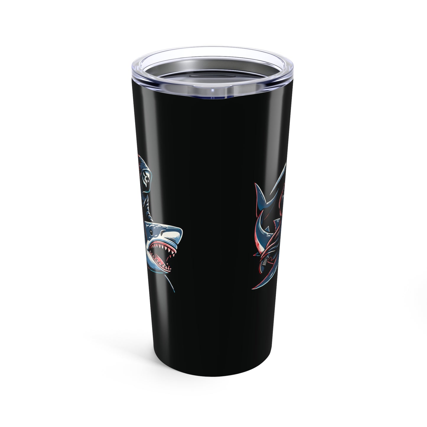 Tumbler Summerween Grim Reaper Shark Design 20oz