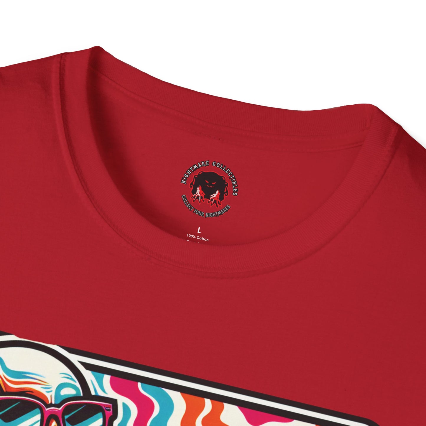 Trippy Skeleton Softstyle T-Shirt - Beach Day Vibes