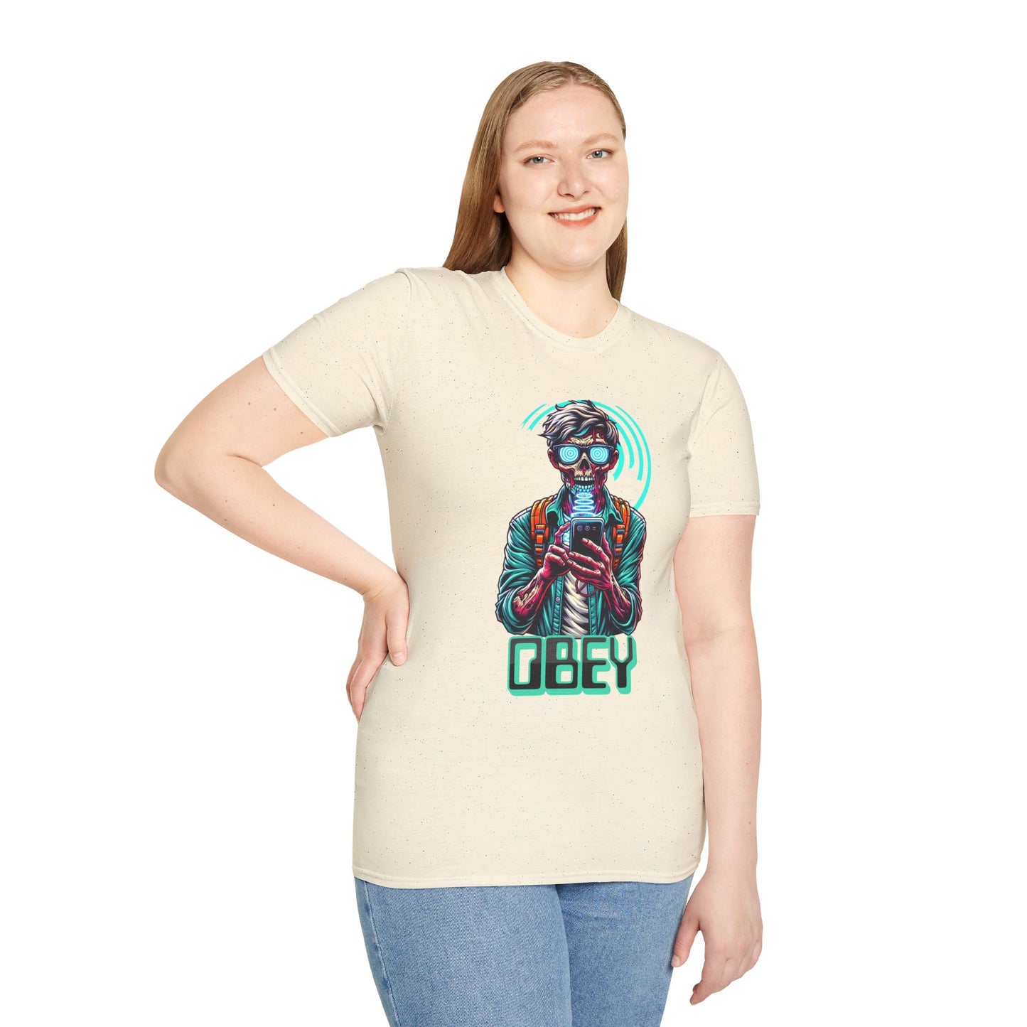 Brain Washing "Obey" Cell Phone Design - Unisex T-Shirt