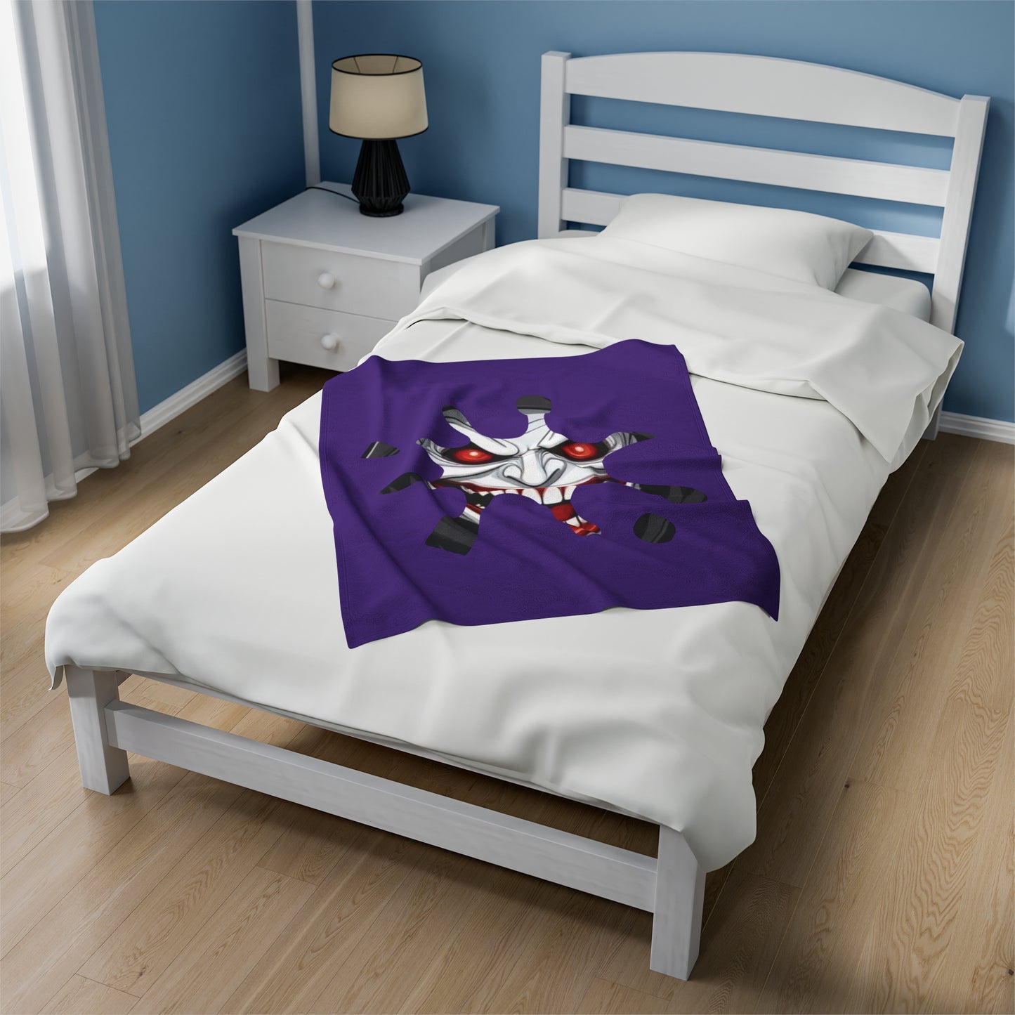 Plush Blanket - Joker Evil Smile Sinister Design