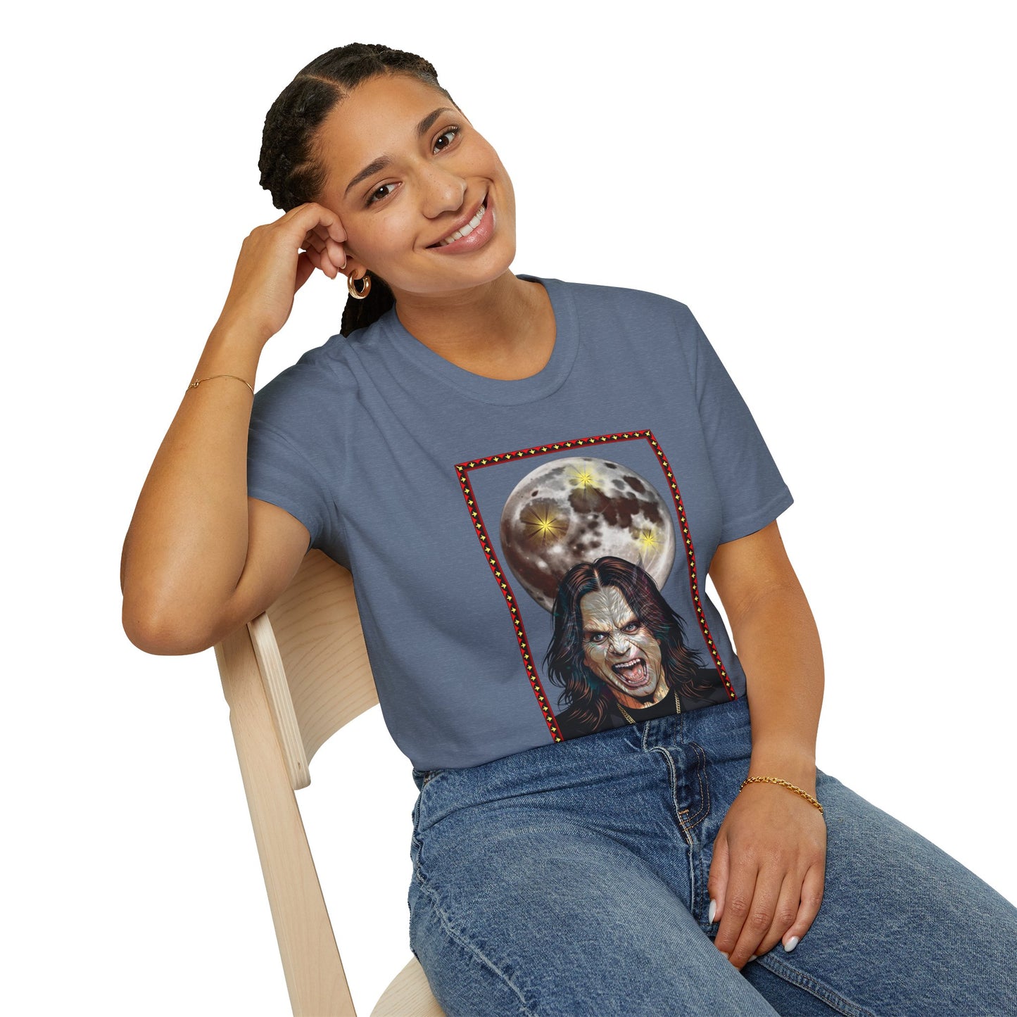 Ozzy Bark At The Moon Unisex T-Shirt - Werewolf Design