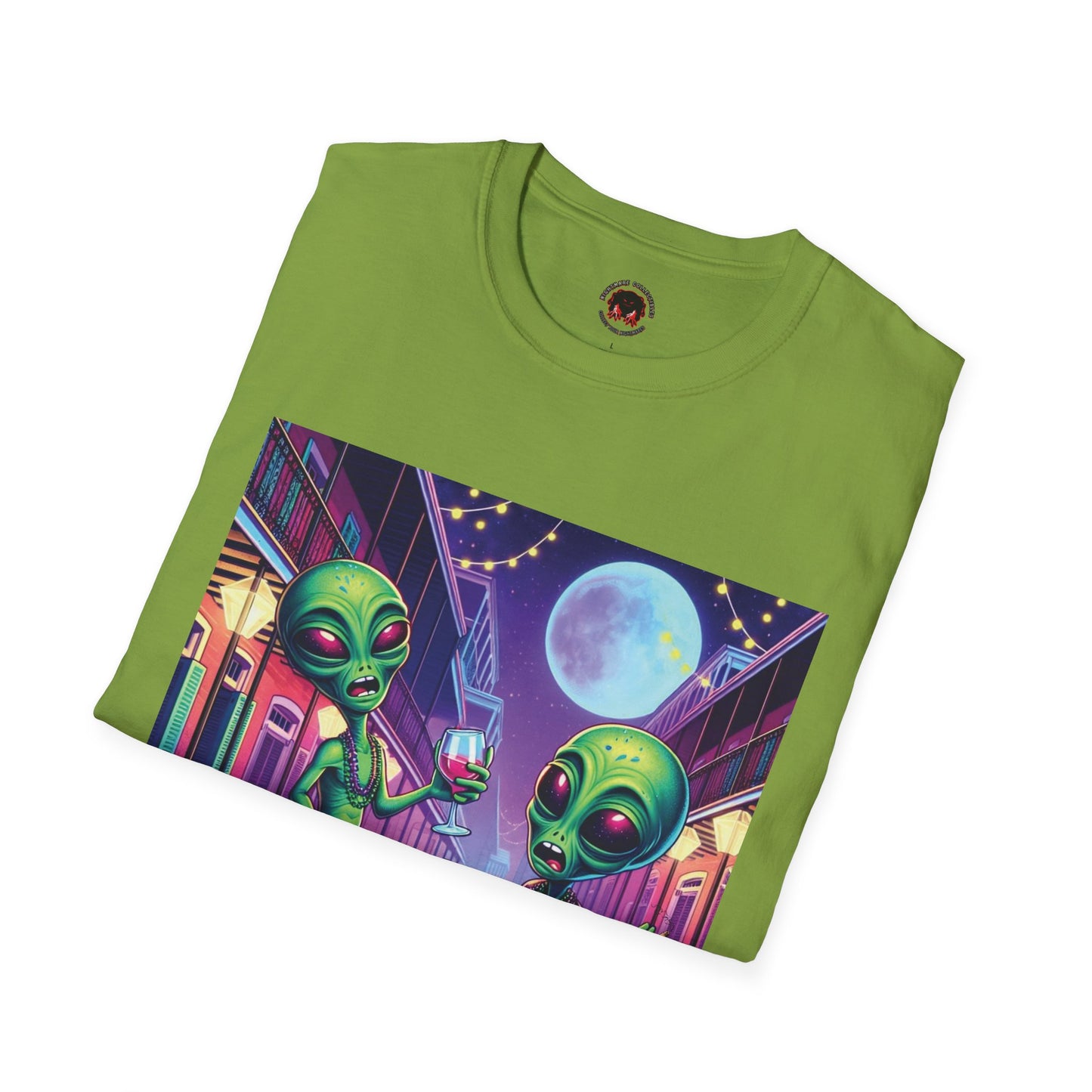 Alien Party Unisex T-Shirt - Party Like It's 2099 Design