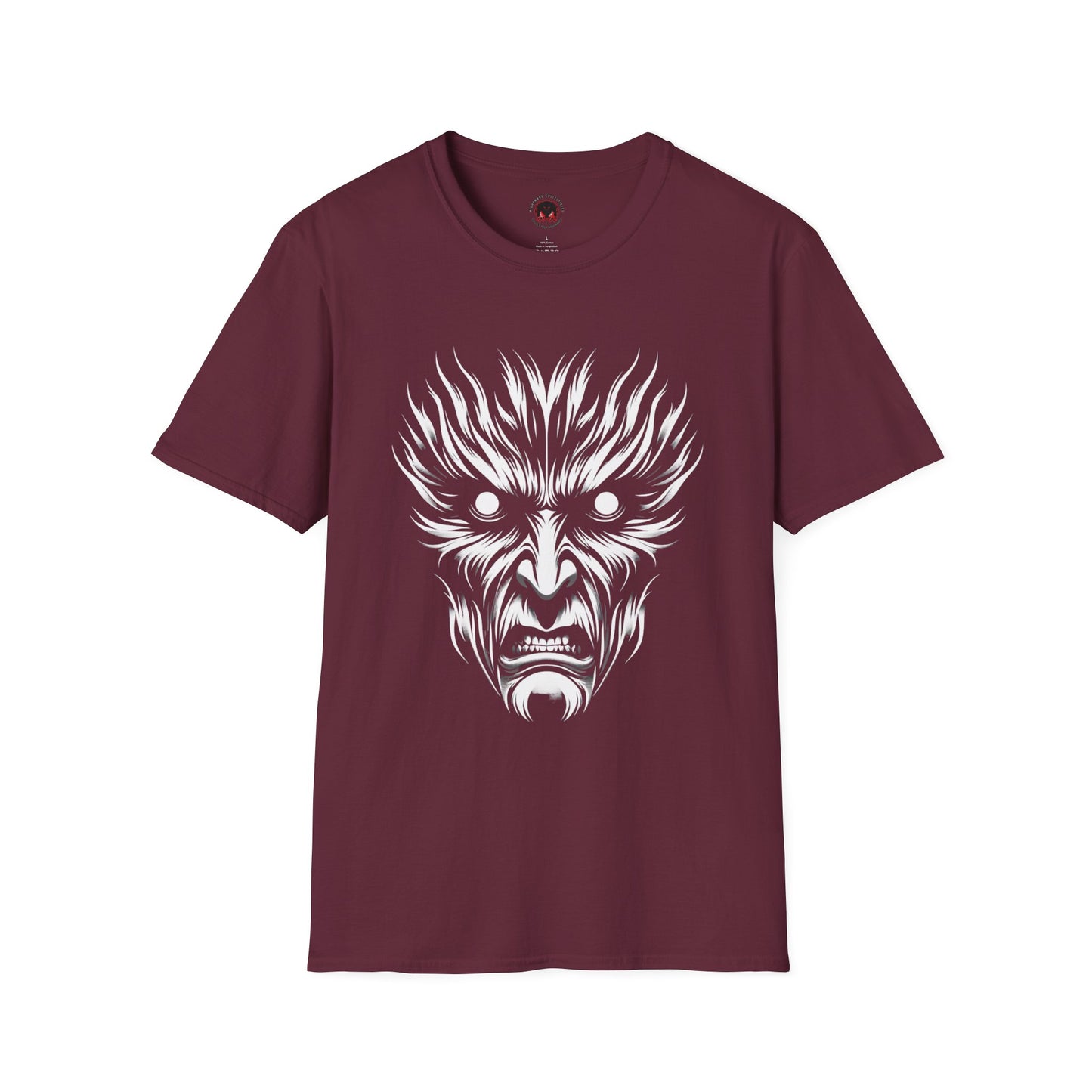 Shadow Figure Unisex T-Shirt - Sinister Face Design