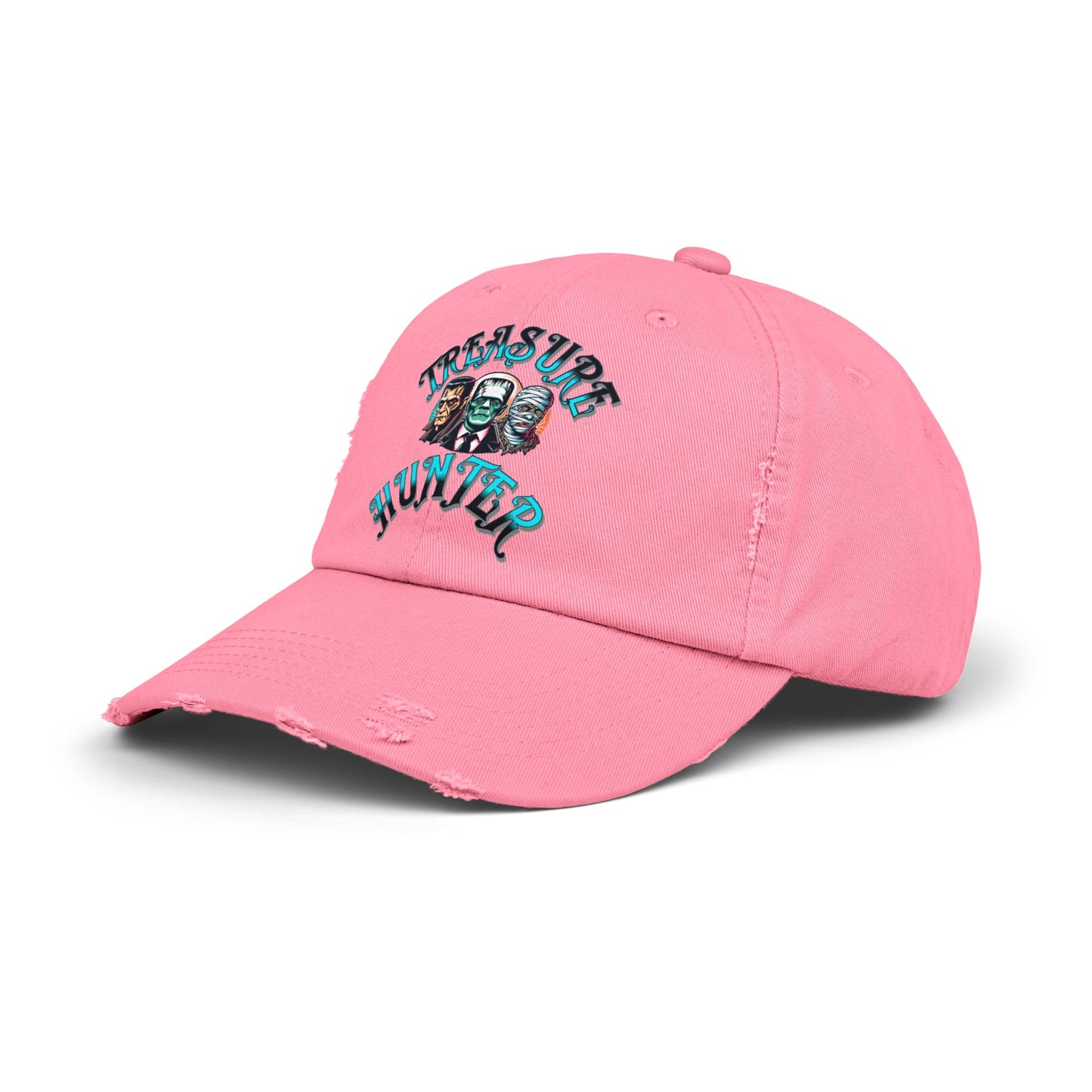 Treasure Hunter Monster Figure Collector Unisex Distressed Cap Horror Fun Hat Convention Toy Show
