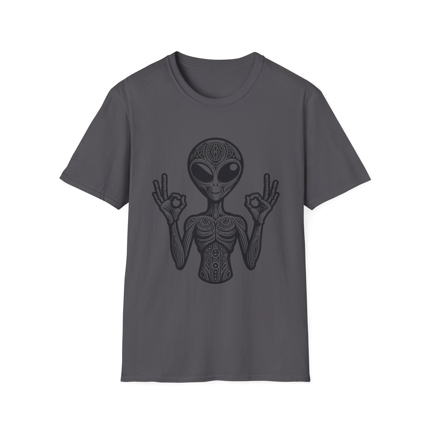 Alien Peace Softstyle T-Shirt - Good Vibes Graphic Tee