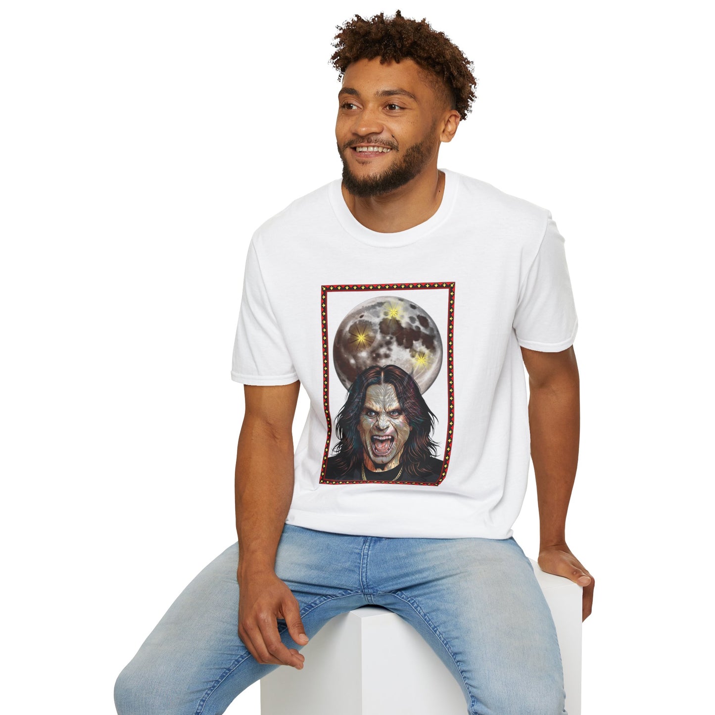 Ozzy Bark At The Moon Unisex T-Shirt - Werewolf Design