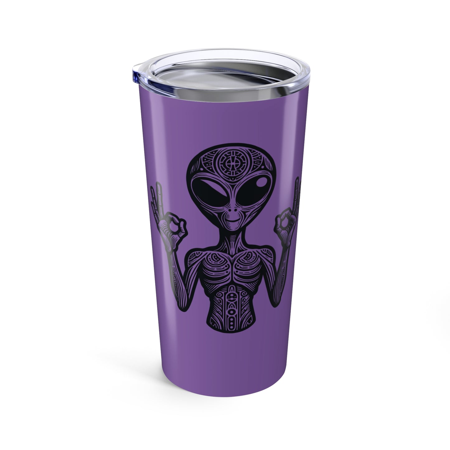 20oz Tumbler - Alien Peace Meditation Hand Sign