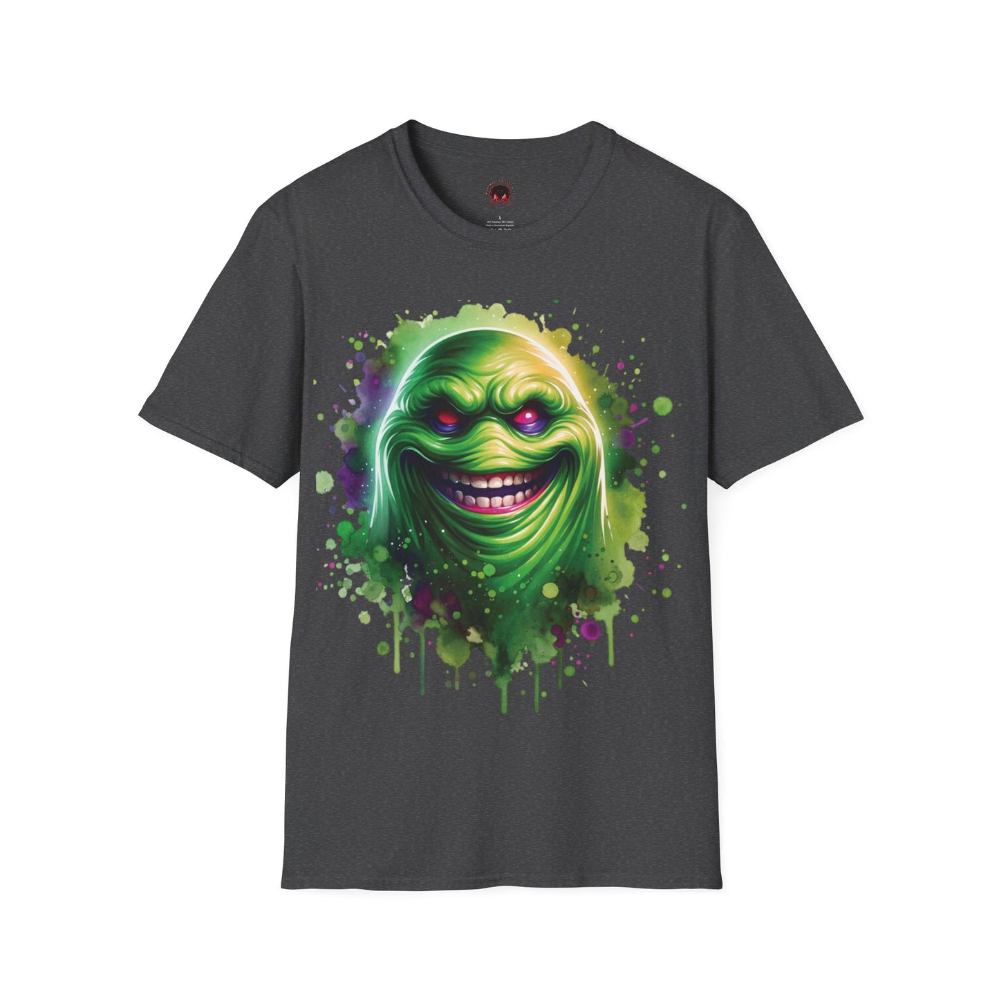 Slimey Ghost Spector Horror Fun Unisex Soft style T Shirt Men Women