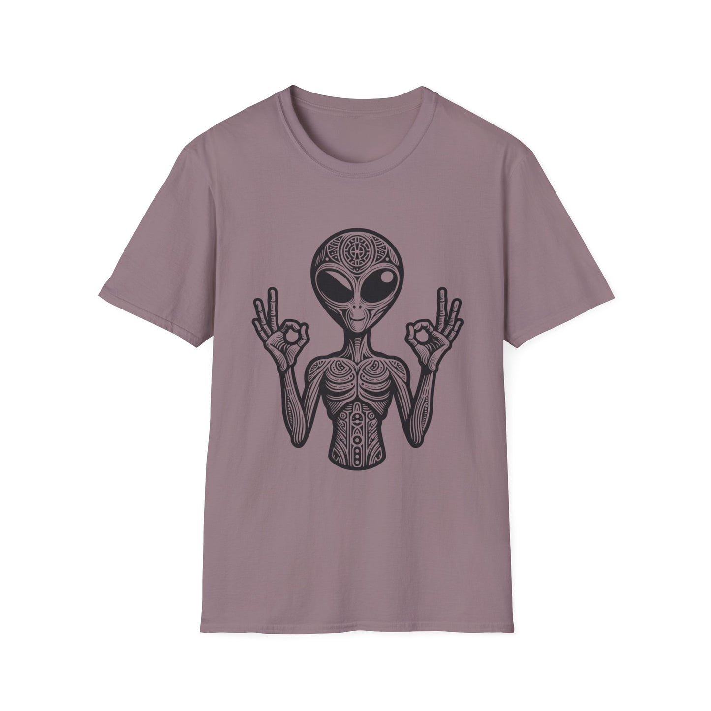 Alien Peace Softstyle T-Shirt - Good Vibes Graphic Tee