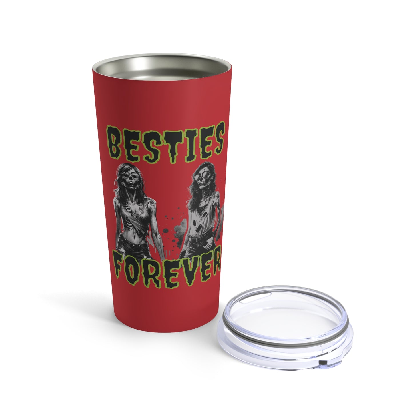 Zombie Ghouls Besties Forever Insulated Hot Cold Tumbler 20oz