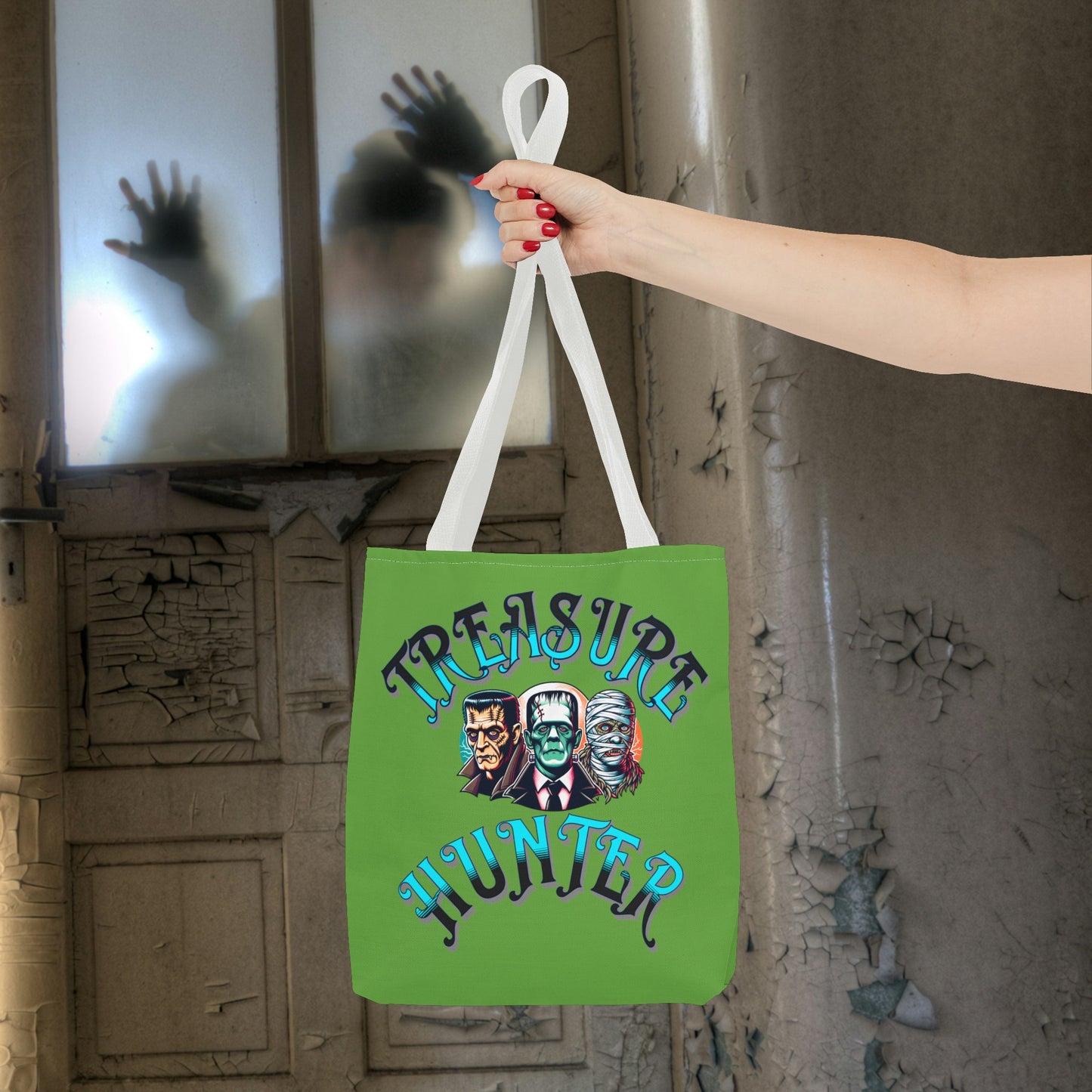 Treasure Hunter Vintage Monster Collector Tote Bag (AOP) Retro Toys Travel