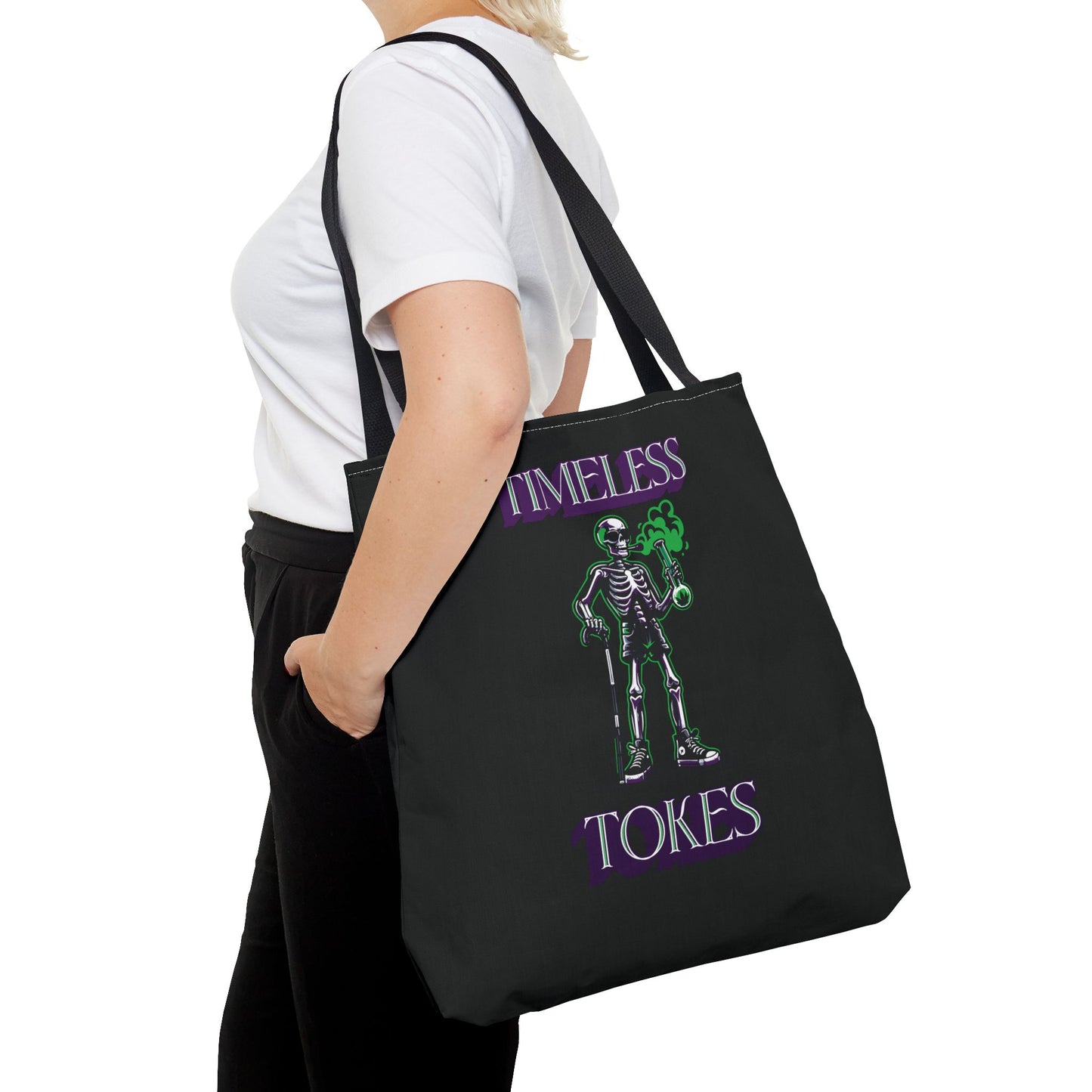 Tote Bag - Timeless Tokes Skeleton Weed Lover Design