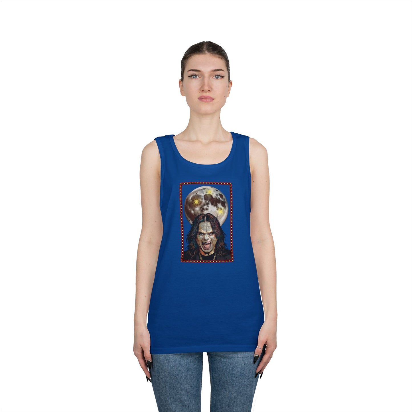 Ozzy Bark at the Moon Unisex Tank Top