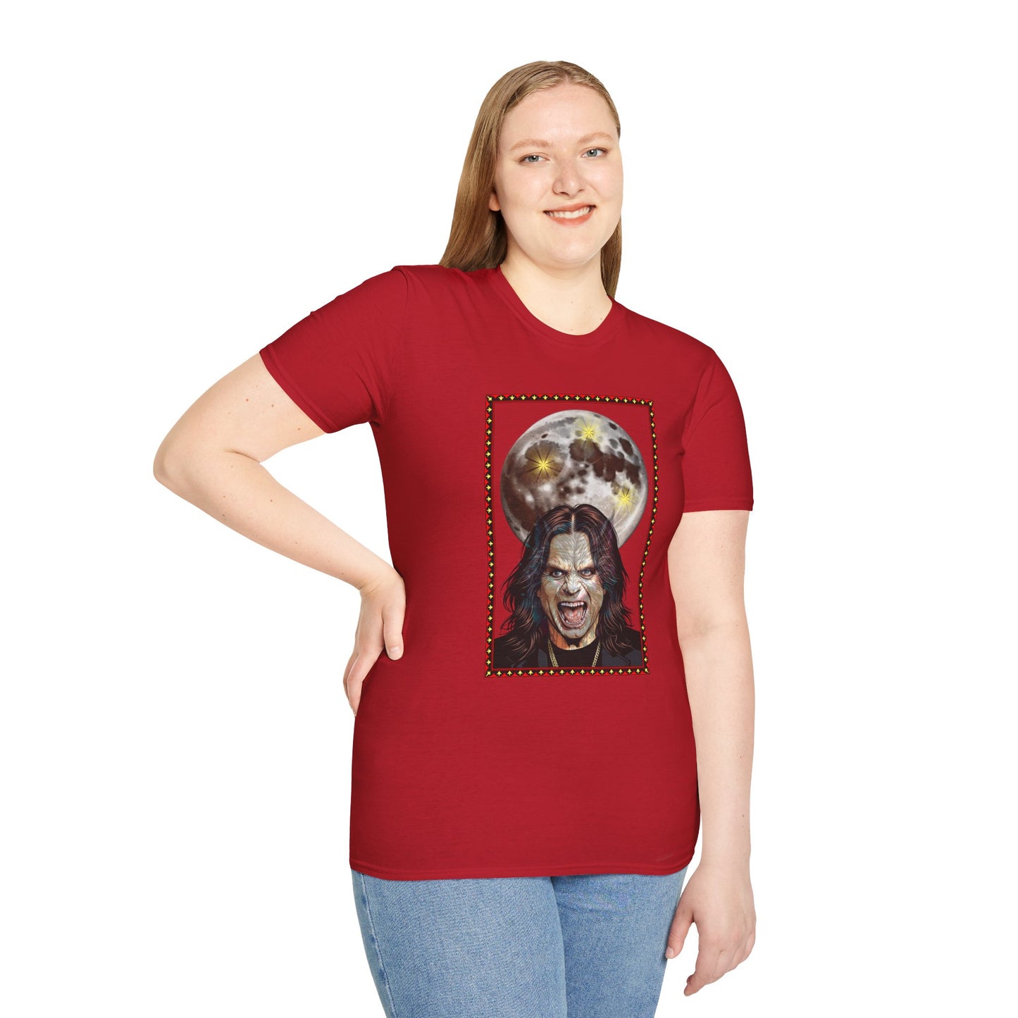 Ozzy Bark At The Moon Unisex T-Shirt - Werewolf Design