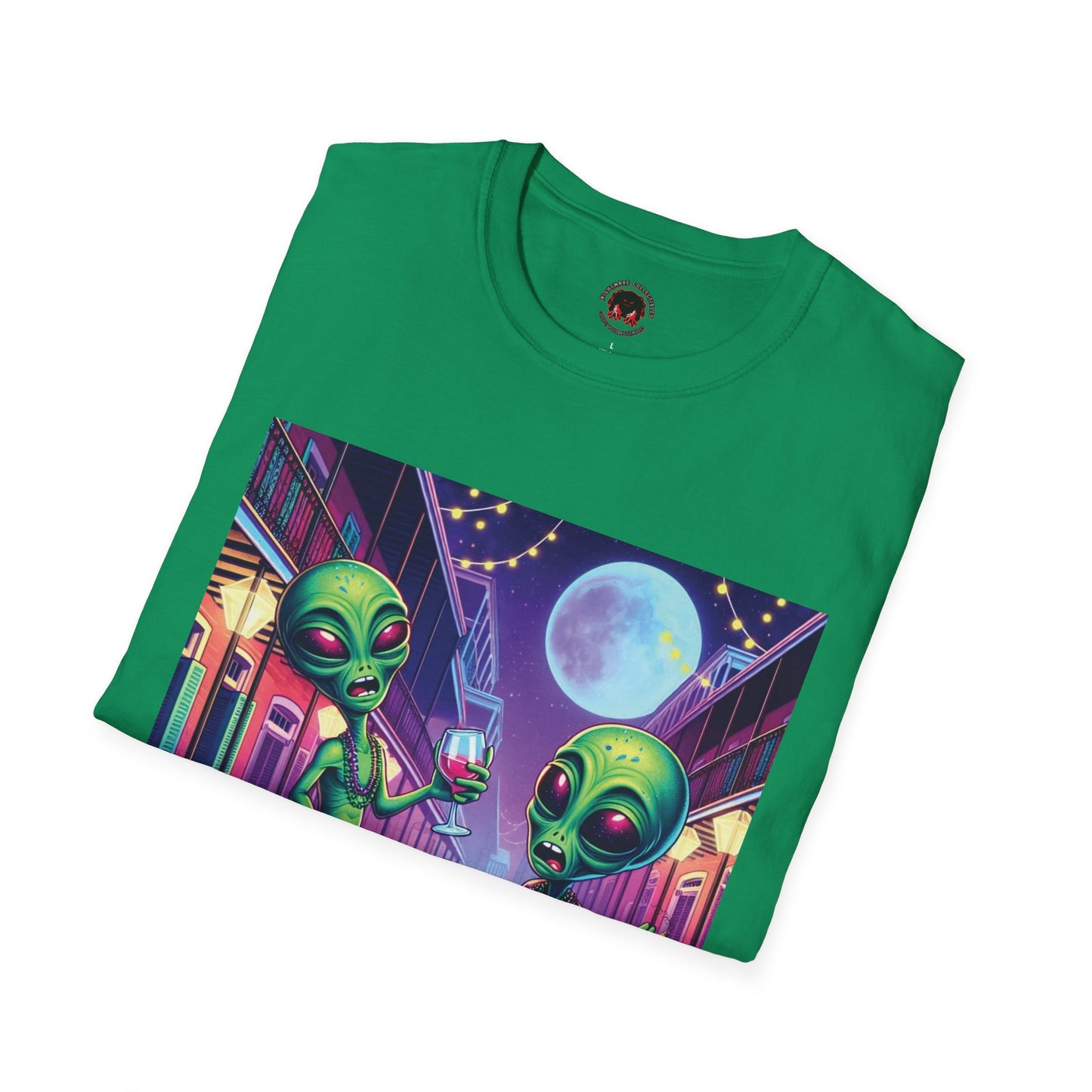 Alien Party Unisex T-Shirt - Party Like It's 2099 Design
