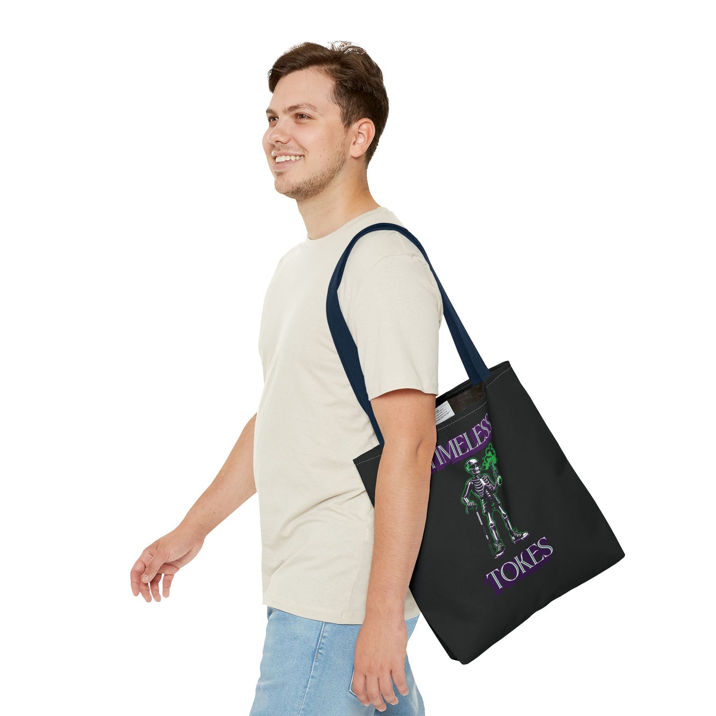 Tote Bag - Timeless Tokes Skeleton Weed Lover Design