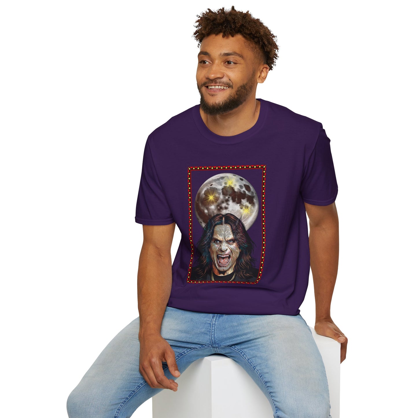Ozzy Bark At The Moon Unisex T-Shirt - Werewolf Design