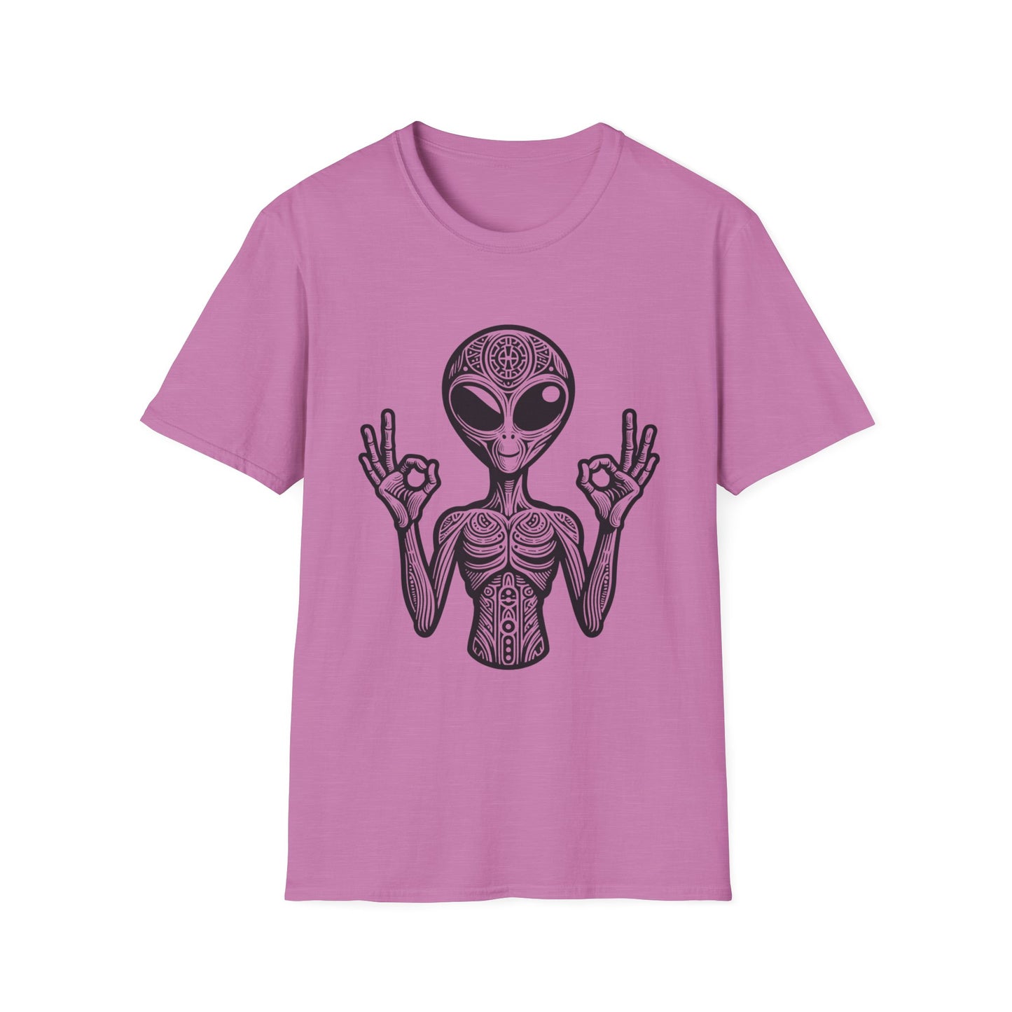 Alien Peace Softstyle T-Shirt - Good Vibes Graphic Tee