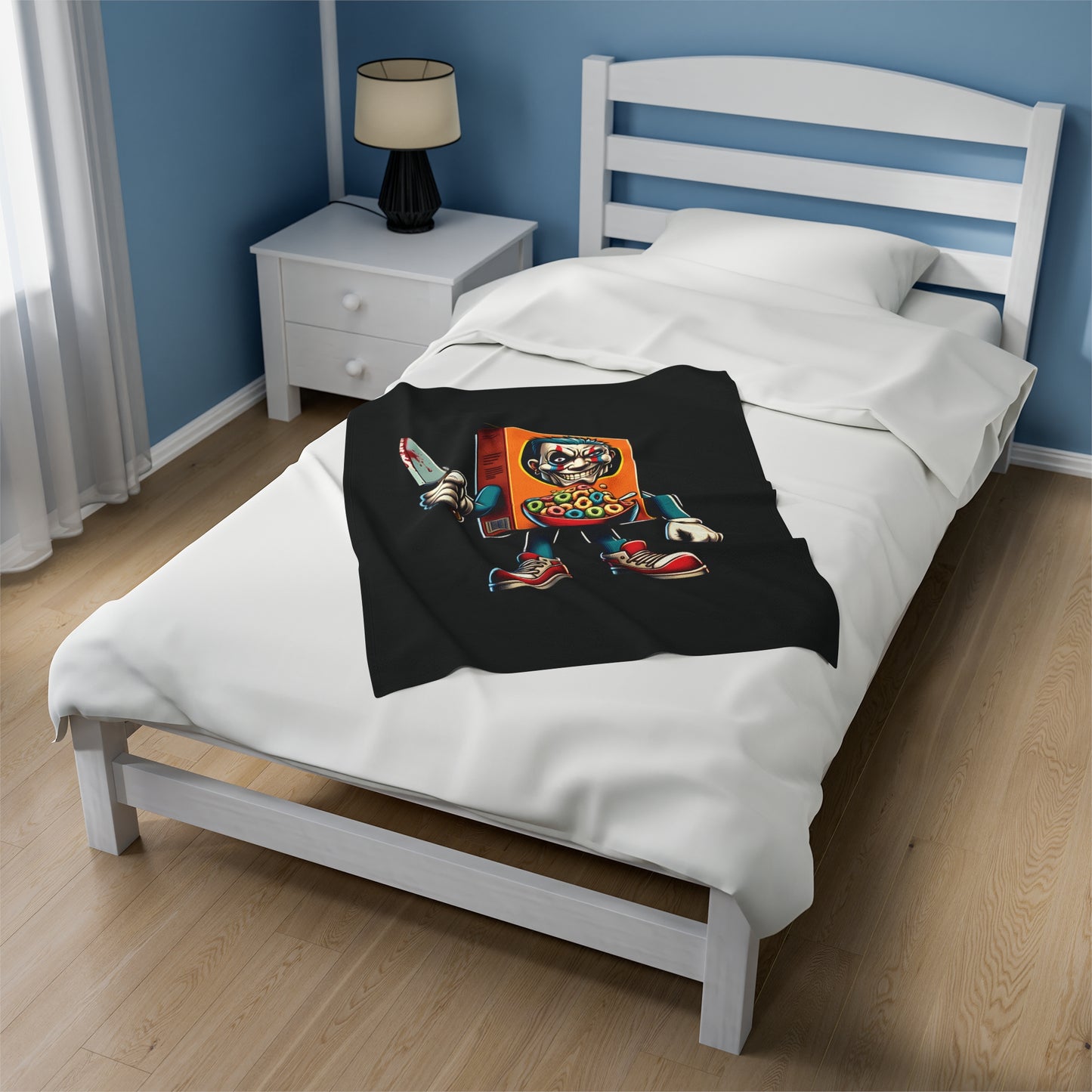 Velveteen Plush Blanket - Cereal Killer Design