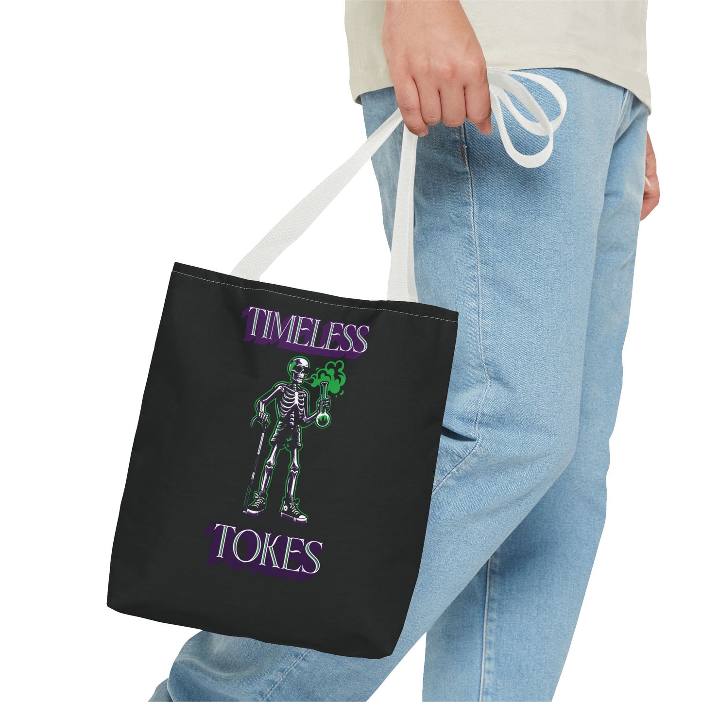 Tote Bag - Timeless Tokes Skeleton Weed Lover Design