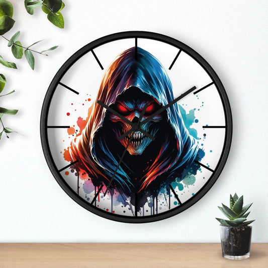 Gothic Skull Wall Clock