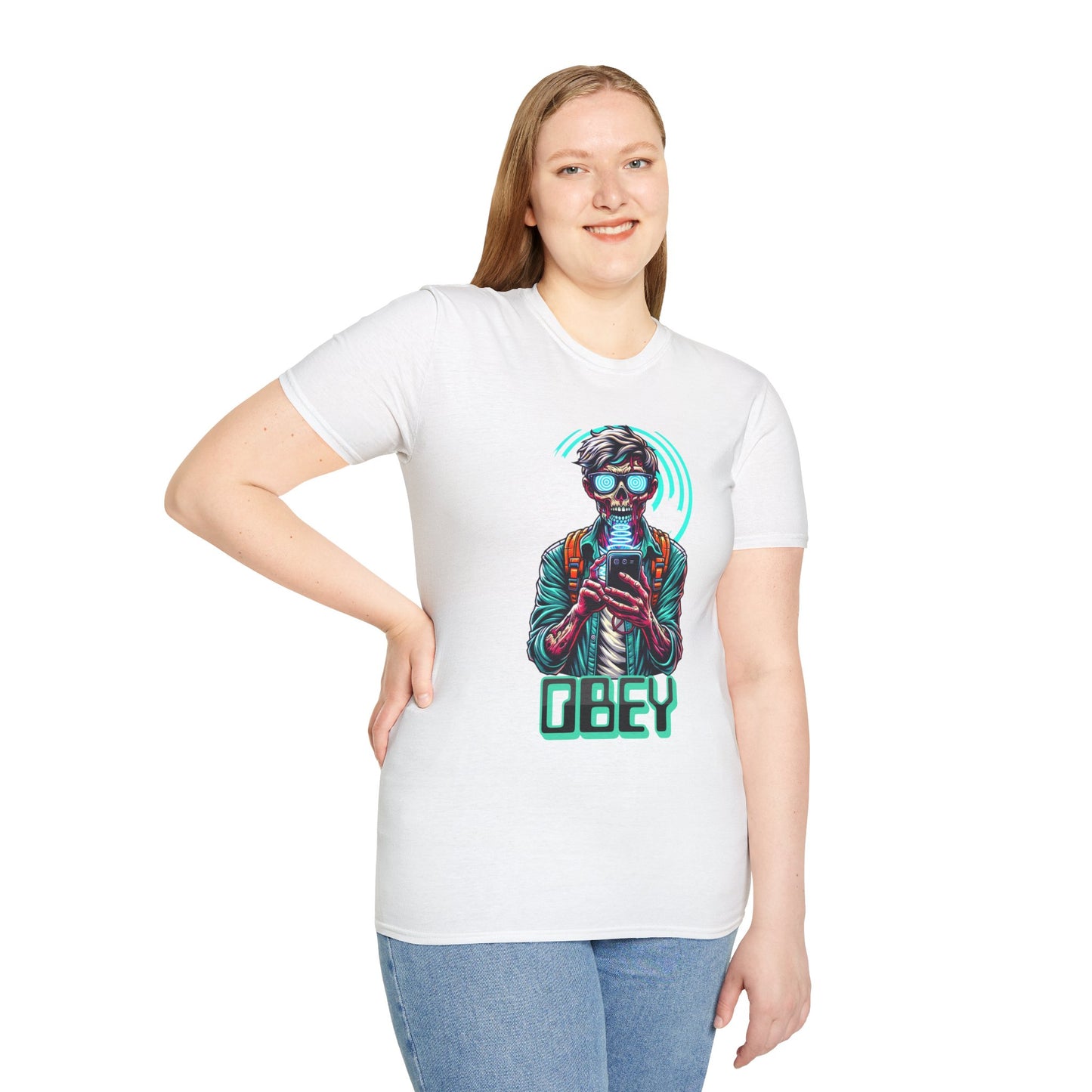 Brain Washing "Obey" Cell Phone Design - Unisex T-Shirt