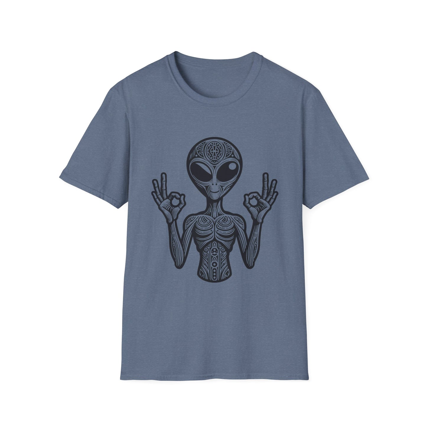Alien Peace Softstyle T-Shirt - Good Vibes Graphic Tee