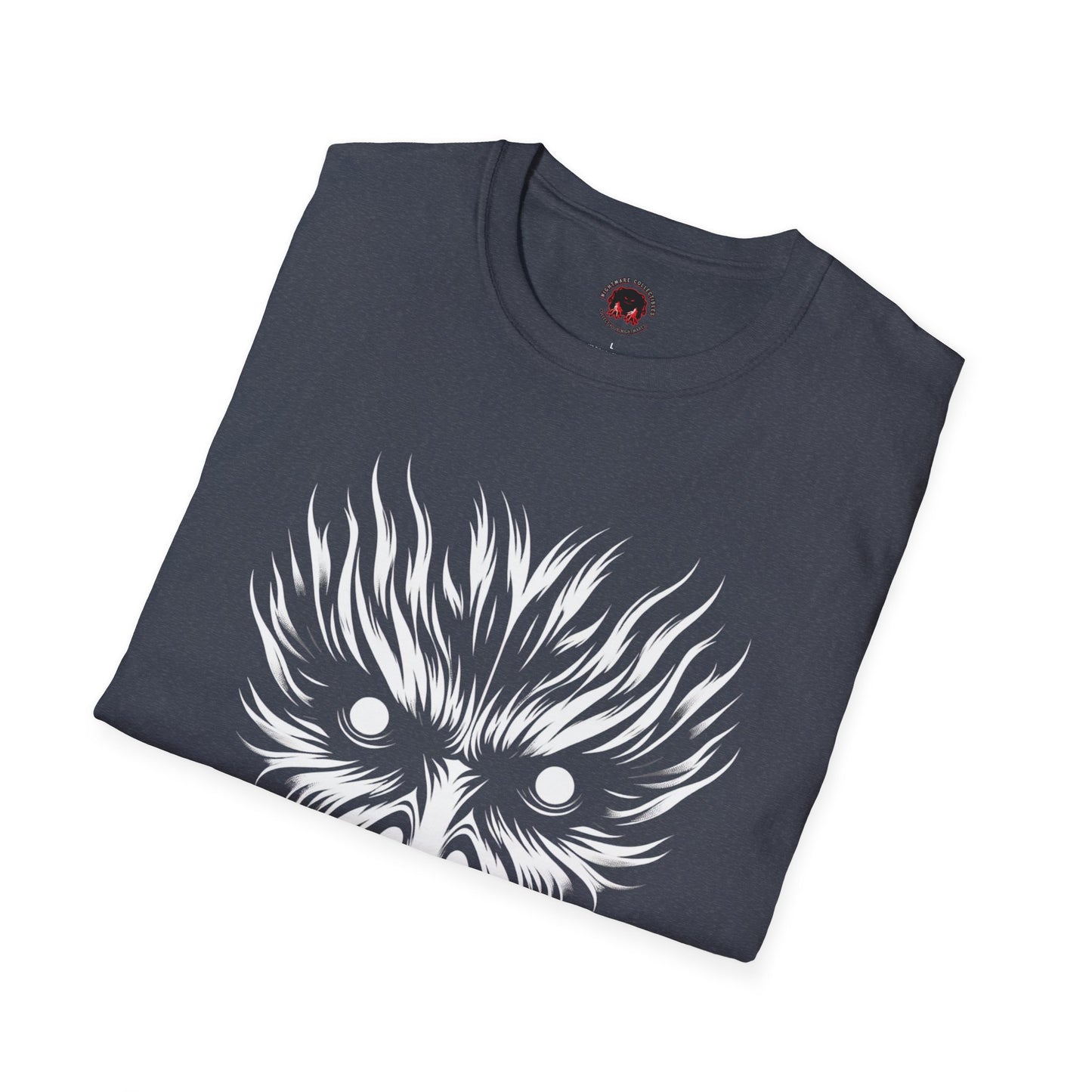 Shadow Figure Unisex T-Shirt - Sinister Face Design