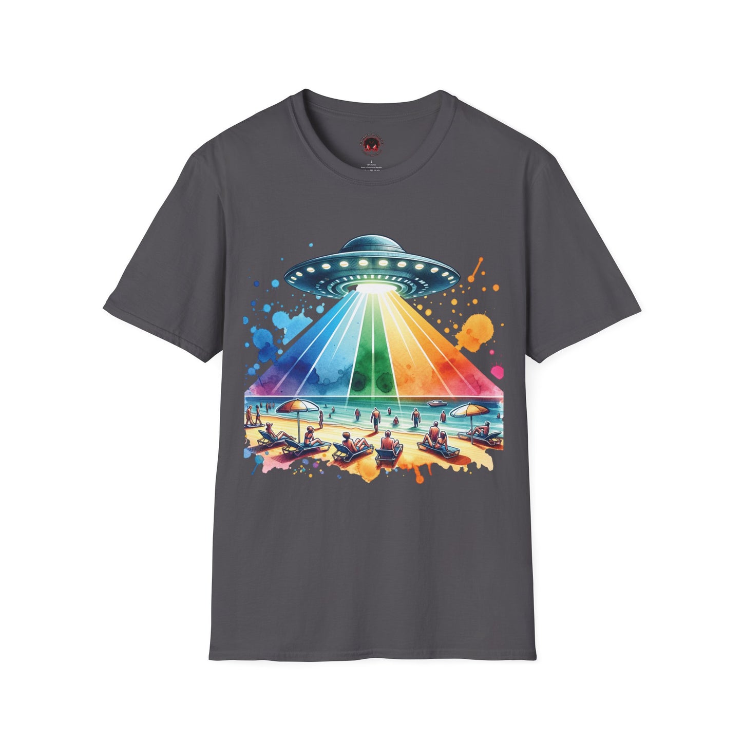 Summerween UFO Beach Day Unisex Soft style T-Shirt