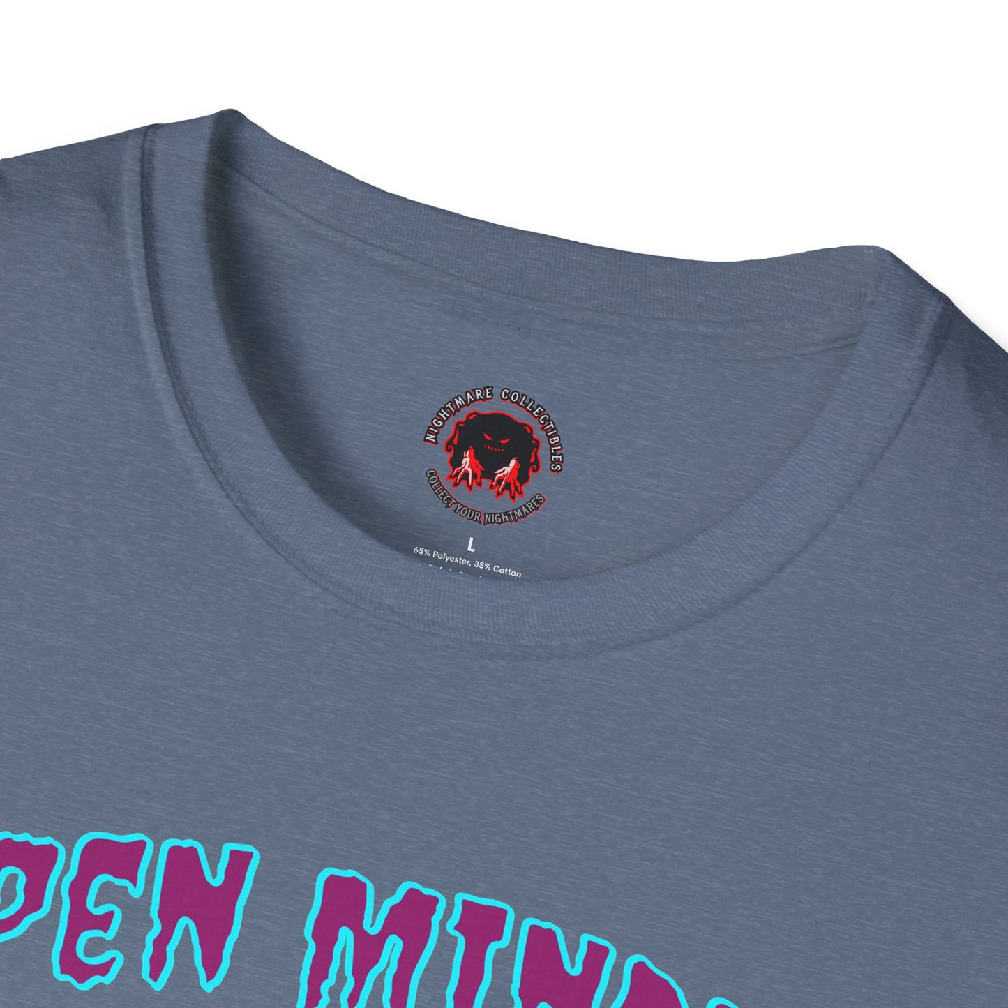 Zombie Unisex T-Shirt with Open Minded Slogan