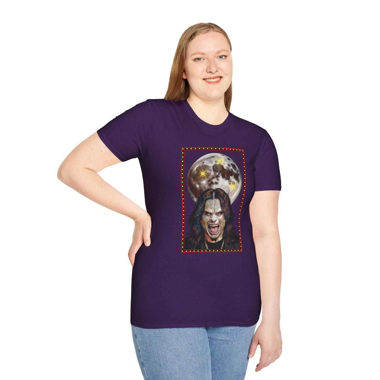 Ozzy Bark At The Moon Unisex T-Shirt - Werewolf Design