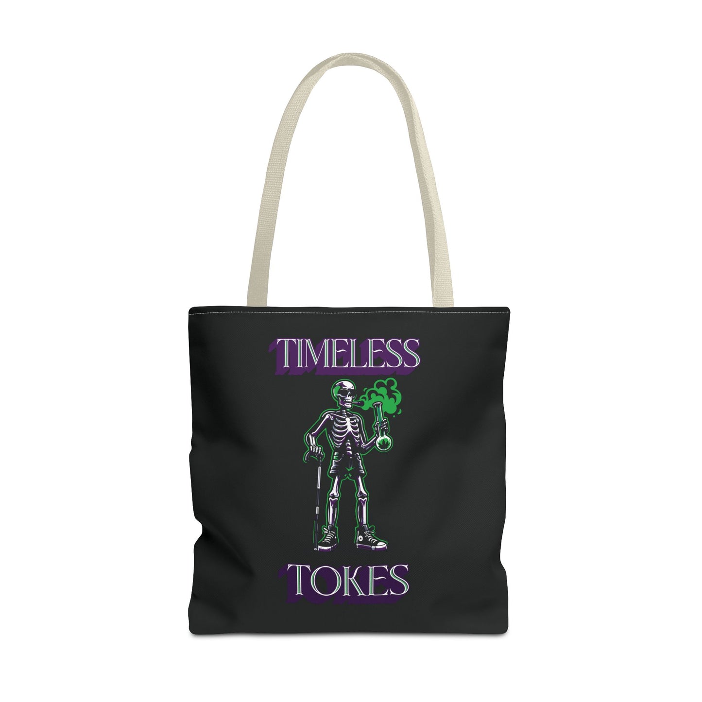 Tote Bag - Timeless Tokes Skeleton Weed Lover Design