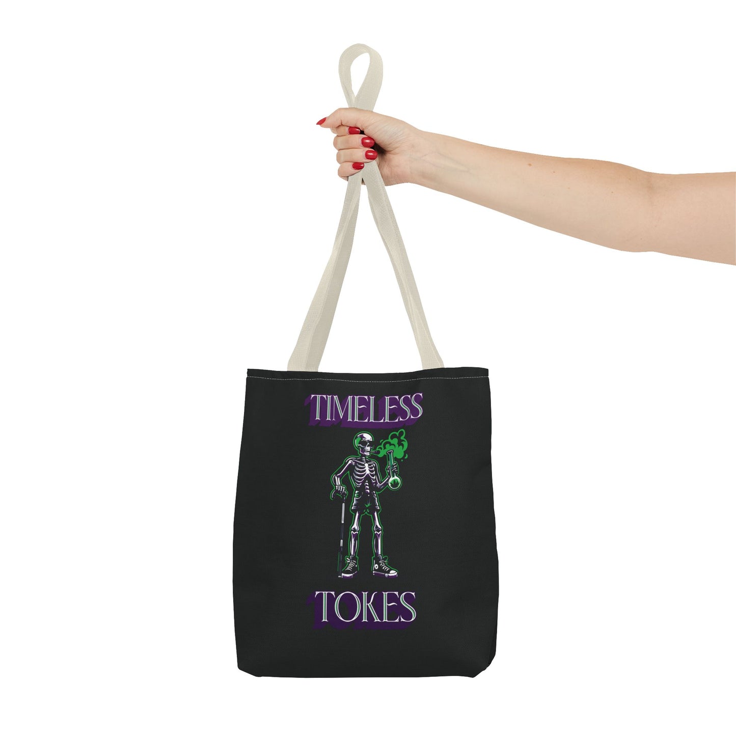 Tote Bag - Timeless Tokes Skeleton Weed Lover Design