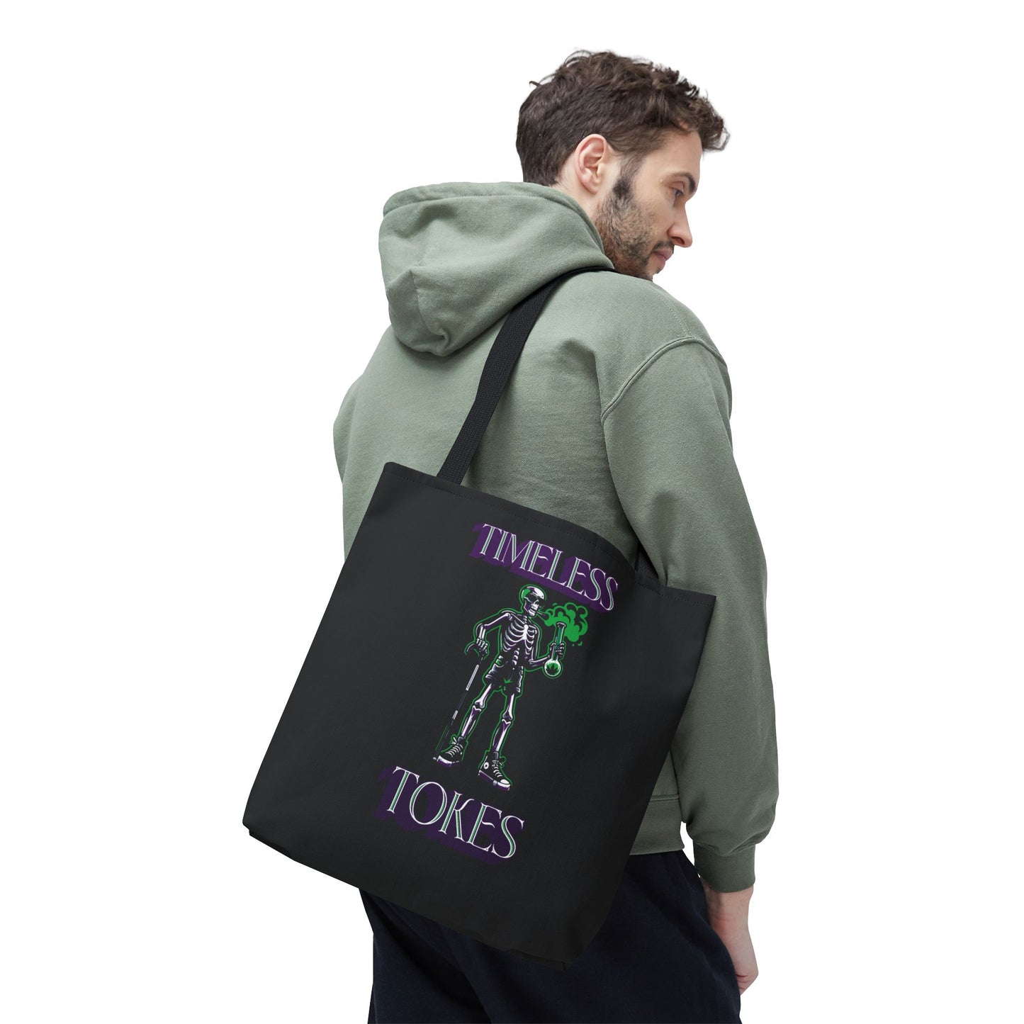 Tote Bag - Timeless Tokes Skeleton Weed Lover Design