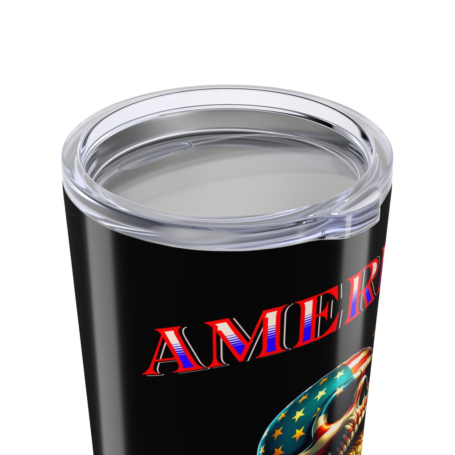Tumbler 20oz - American Made Skull Money Flag Patriotic Drinkware
