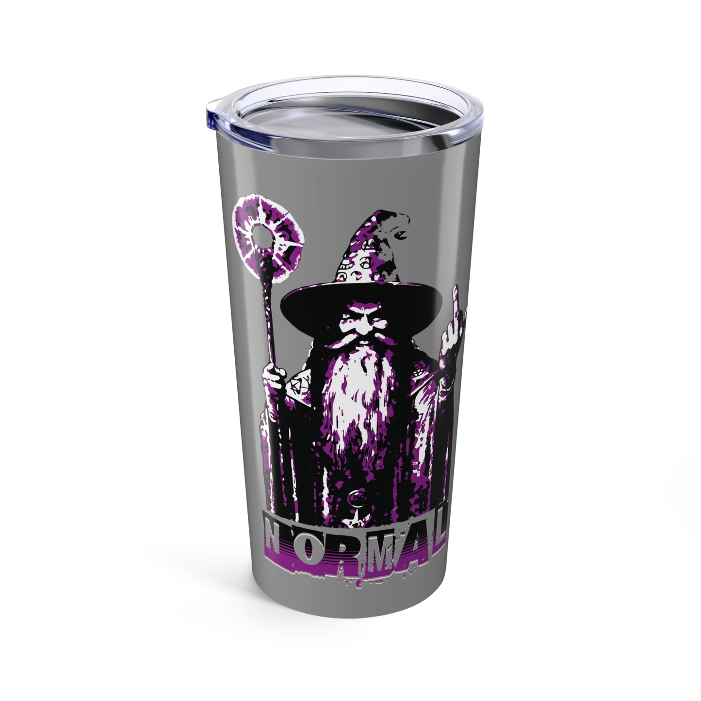 20oz Tumbler - F*ck Normal! Wizard Middle Finger Design
