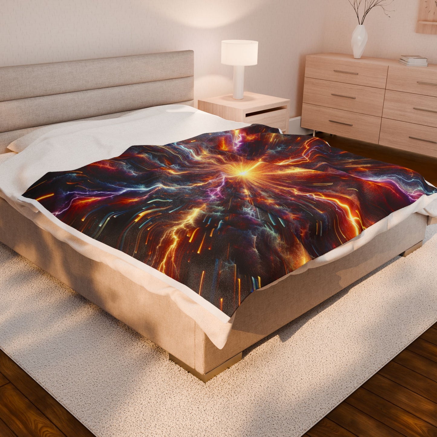 Plush Blanket - Lightning Thunderstorm Positive Energy